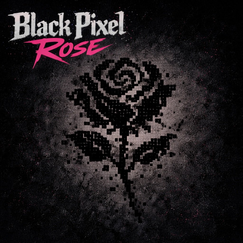 Black Pixel Rose Album (Digital Download) product image (1)