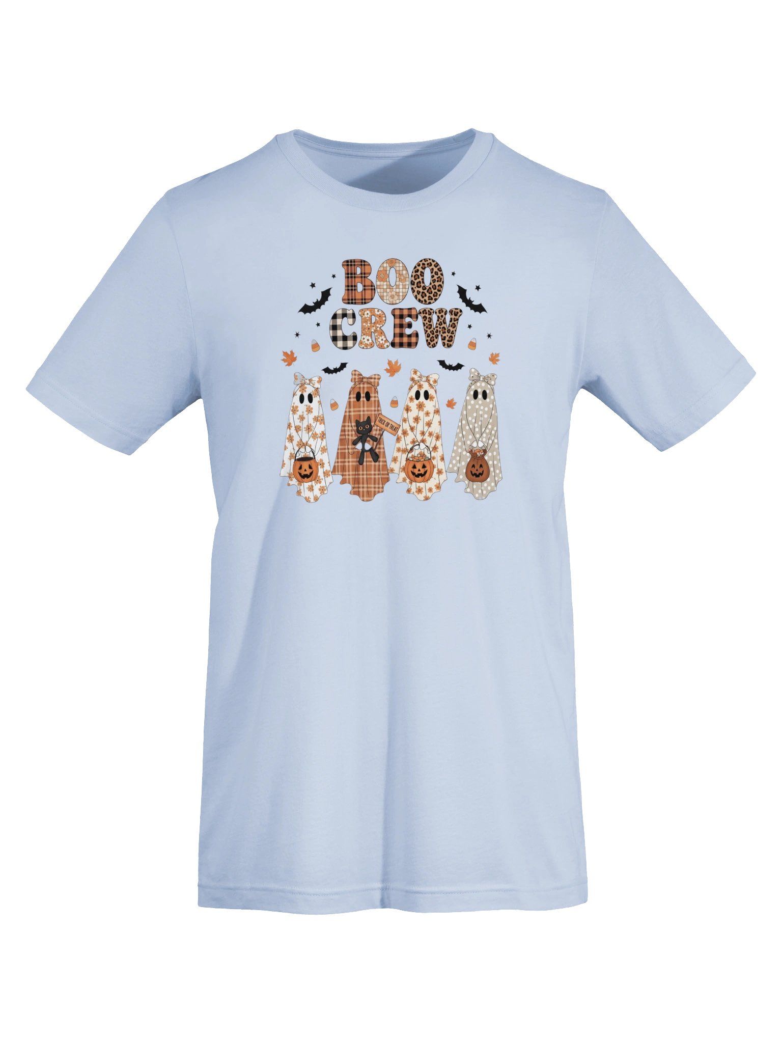 BOO Crew Halloween Ghosts T-Shirt | Cute Fall Ghosts Trick or Treat Graphic Tee product image (34)