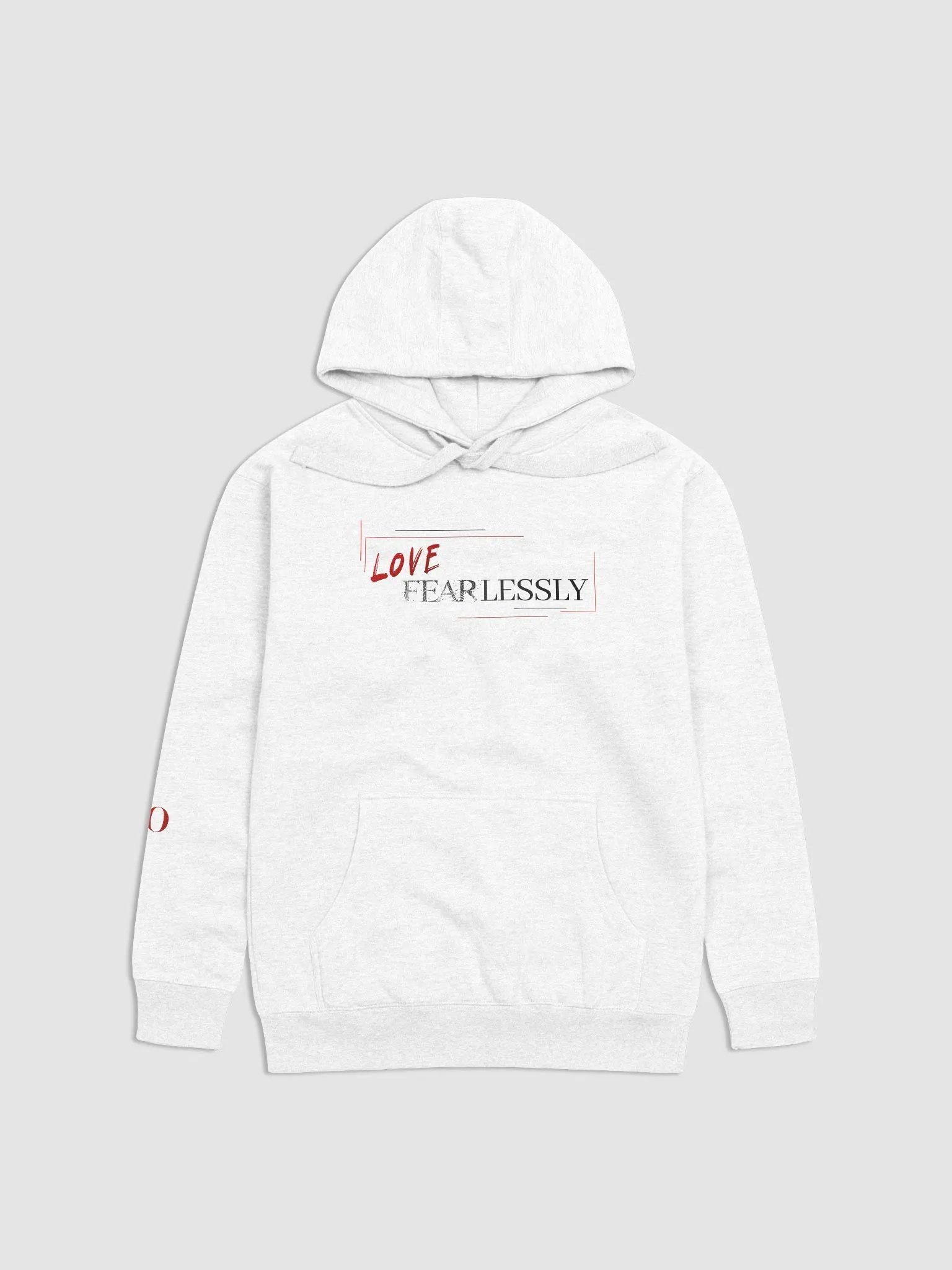 Love Fearlessly White Hoodie product image (2)