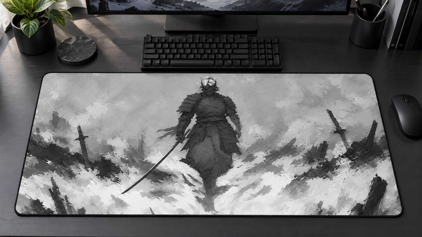 Ashen Ronin | OniDeskt Mouse Pad product image (2)