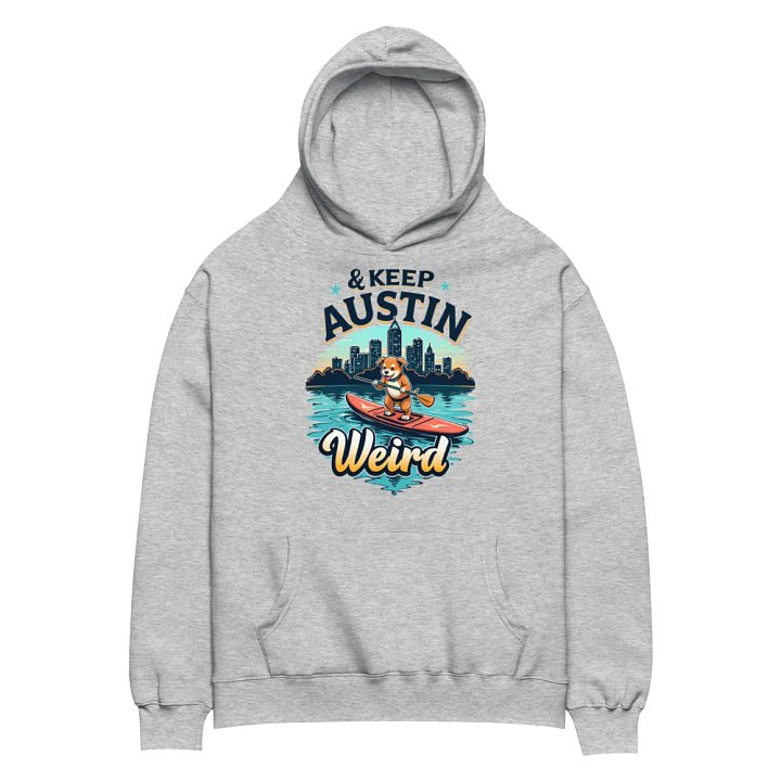 Keep Austin Weird Dog Paddleboarding Hoodie product image (4)