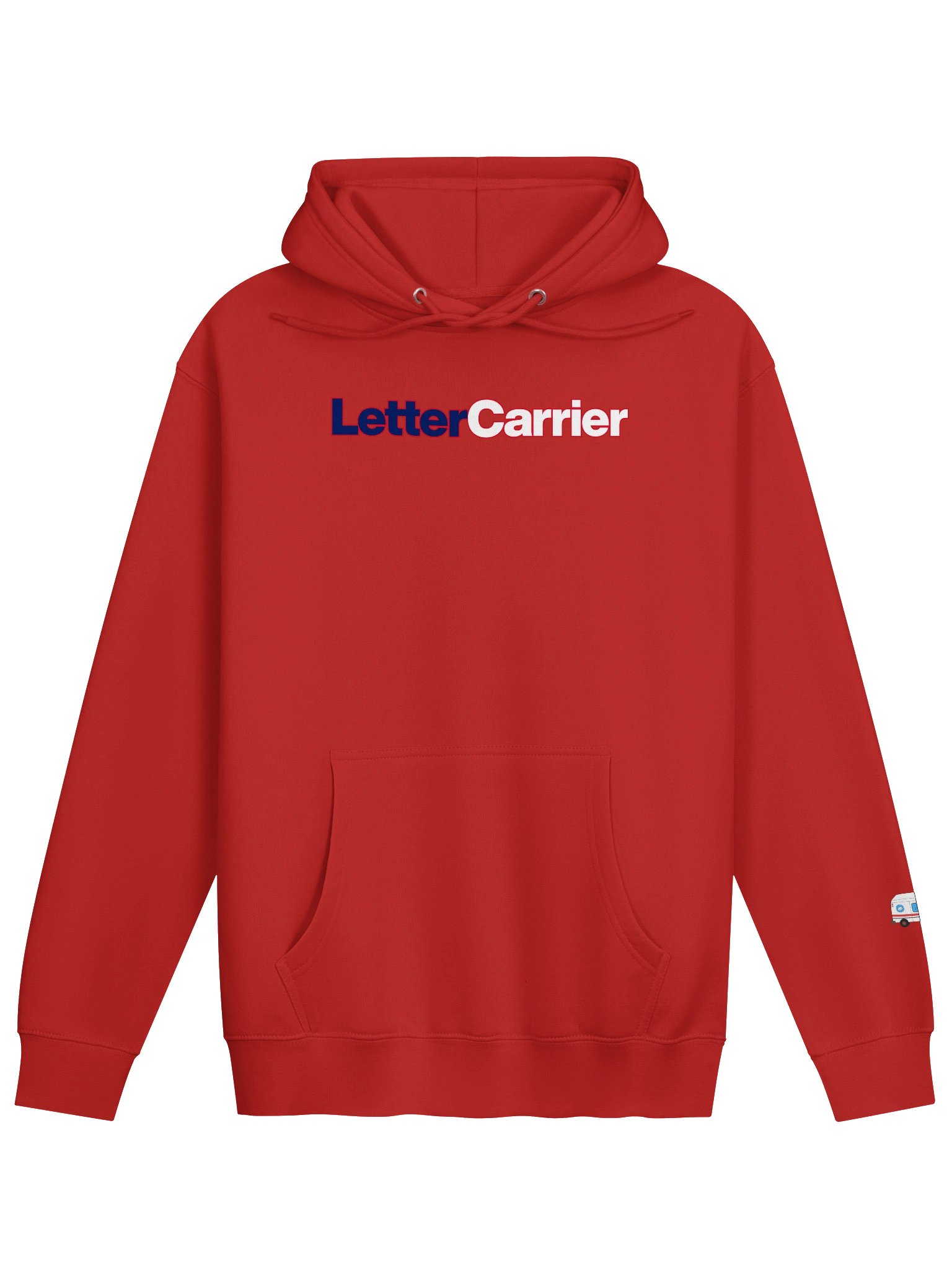 The "Letter Carrier" LLV Hoodie (RED) product image (1)