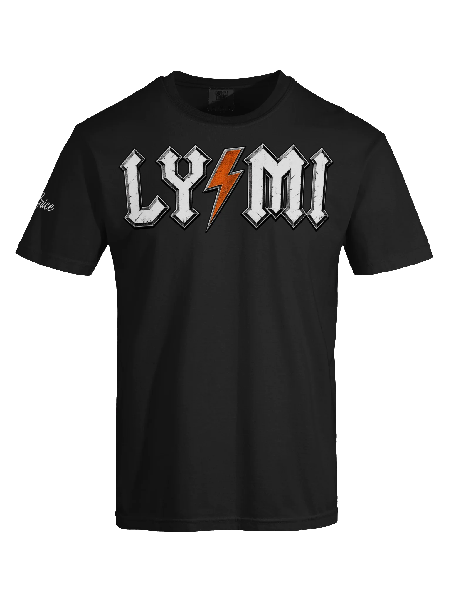 LYM Lightning Bolt Heavy Metal Tee(Unisex)(white ink) product image (31)