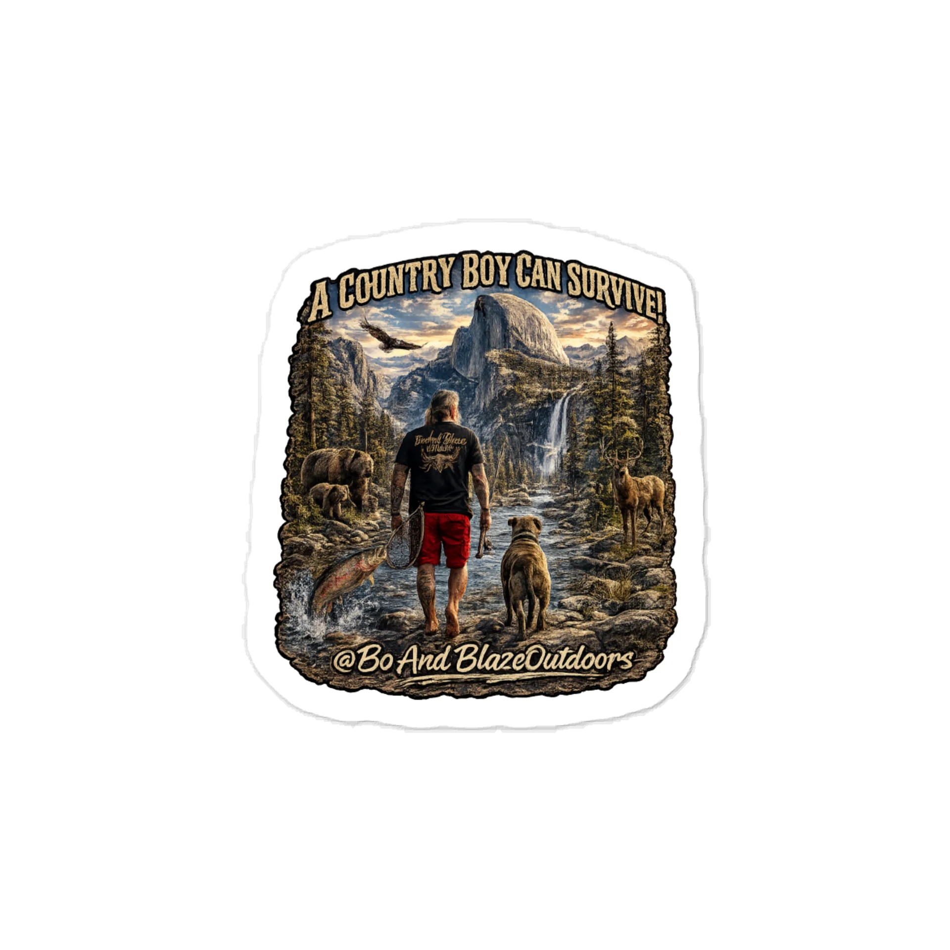 A Country Boy Can Survive | Premium Vinyl Sticker product image (1)