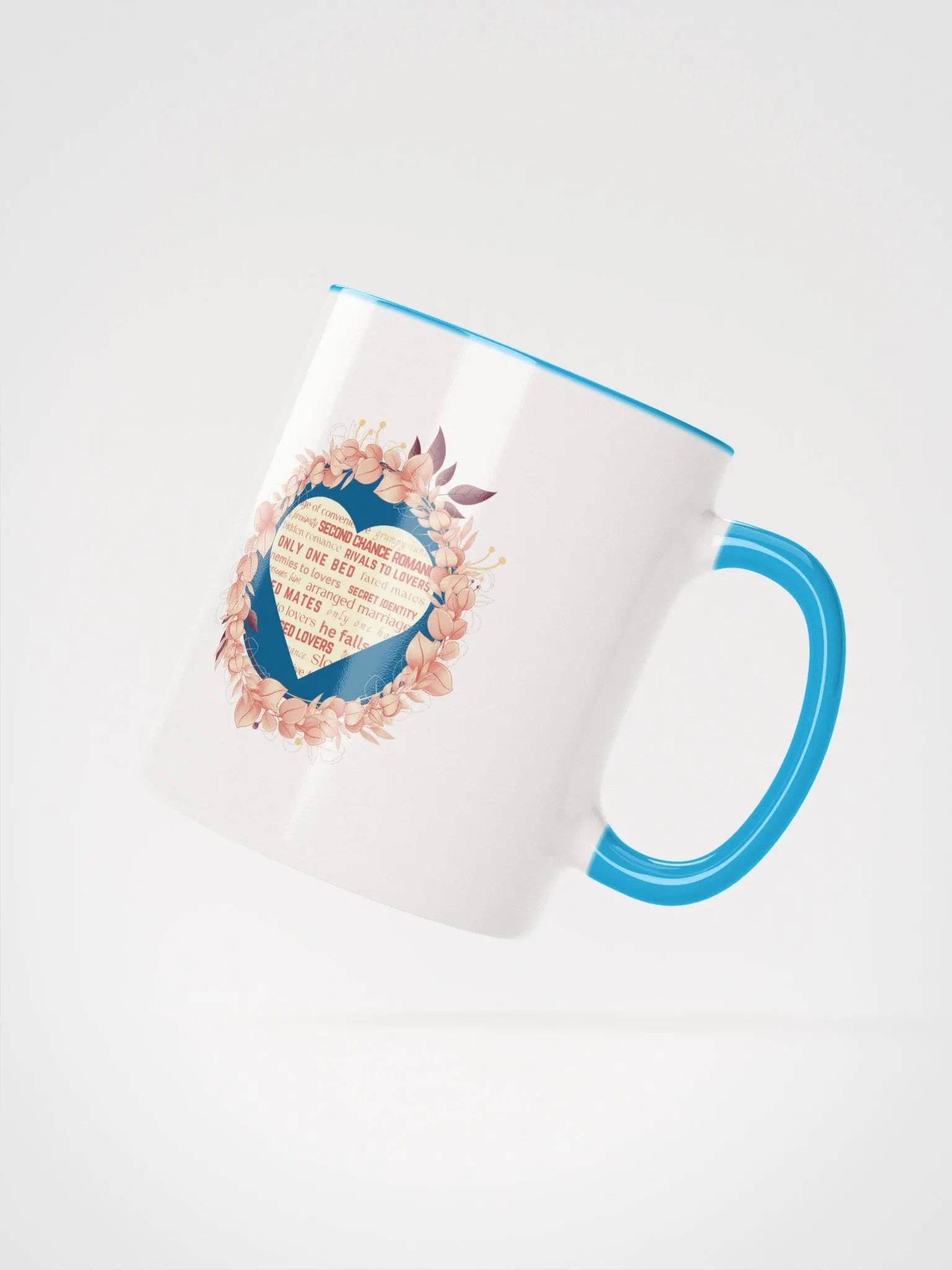 Romantasy Tropes Heart & Flowers Mug product image (6)
