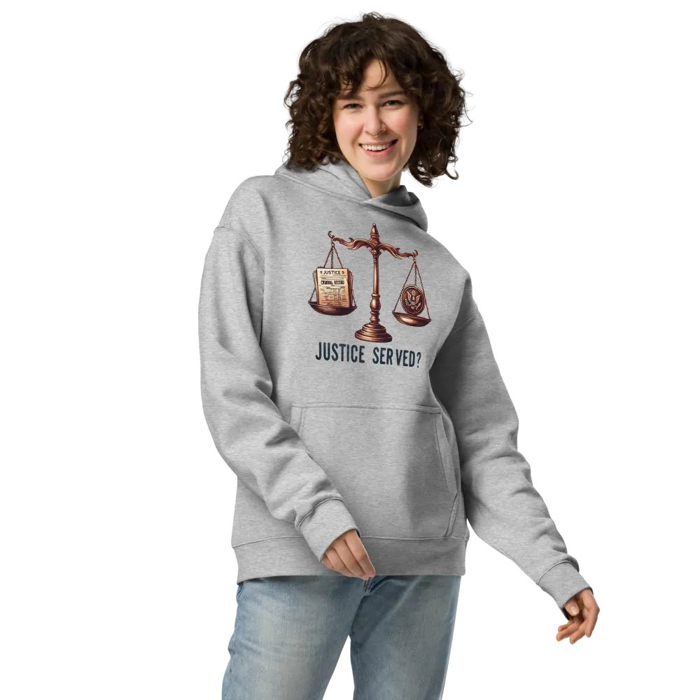 Justice Served? Unisex Oversized Hoodie product image (1)