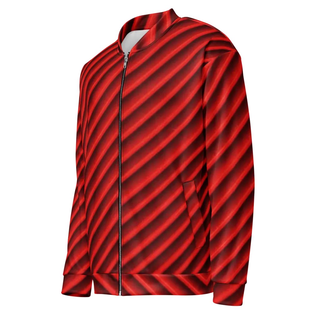 Crimson Currents Bomber Jacket product image (4)