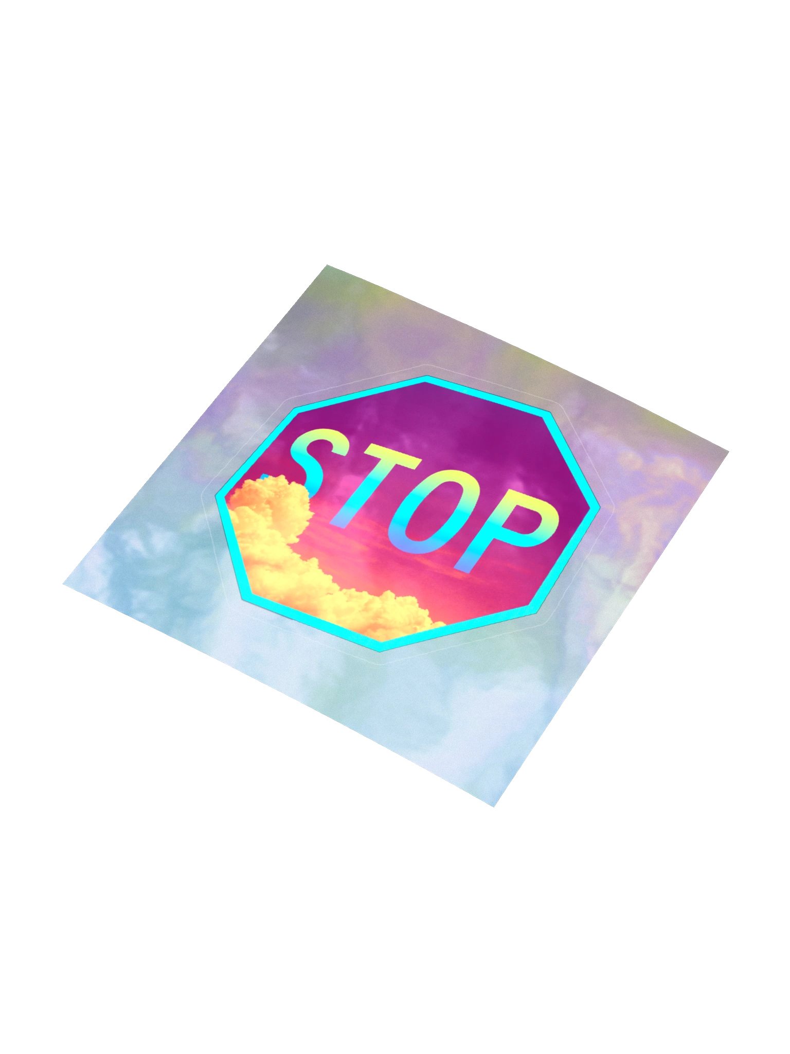 Stop Sign Clouds (Sticker) product image (8)