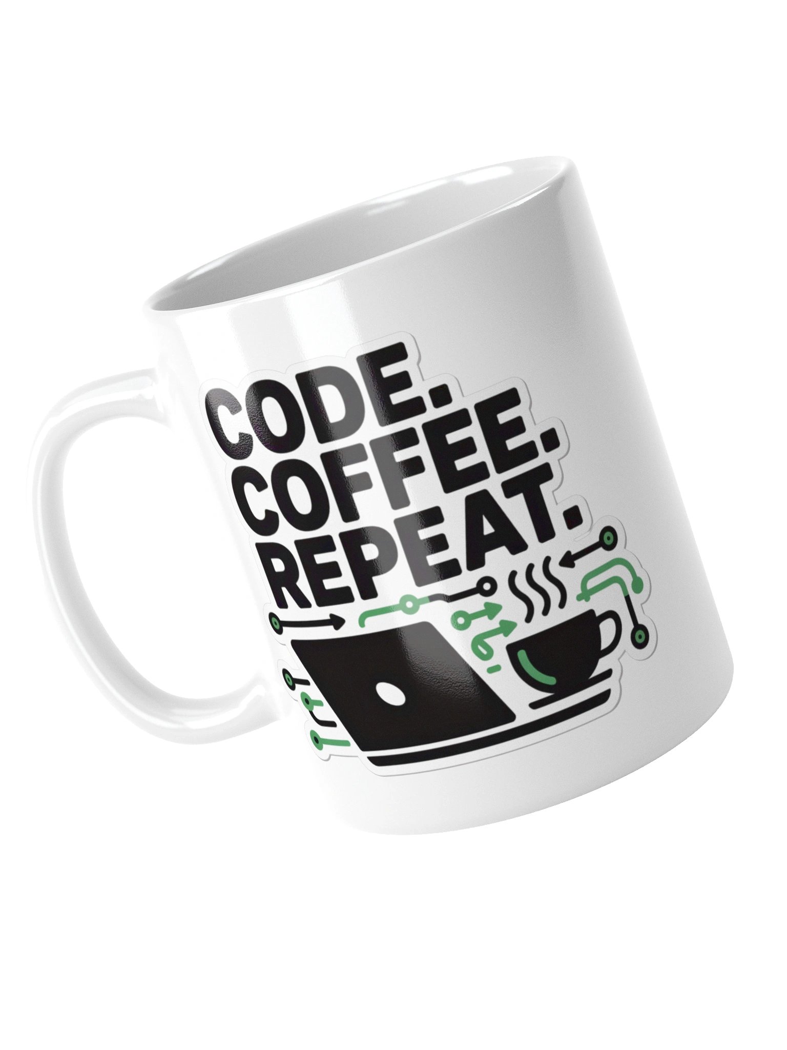 Code Coffee Repeat Programmer Mug – Developer’s Daily Routine product image (15)
