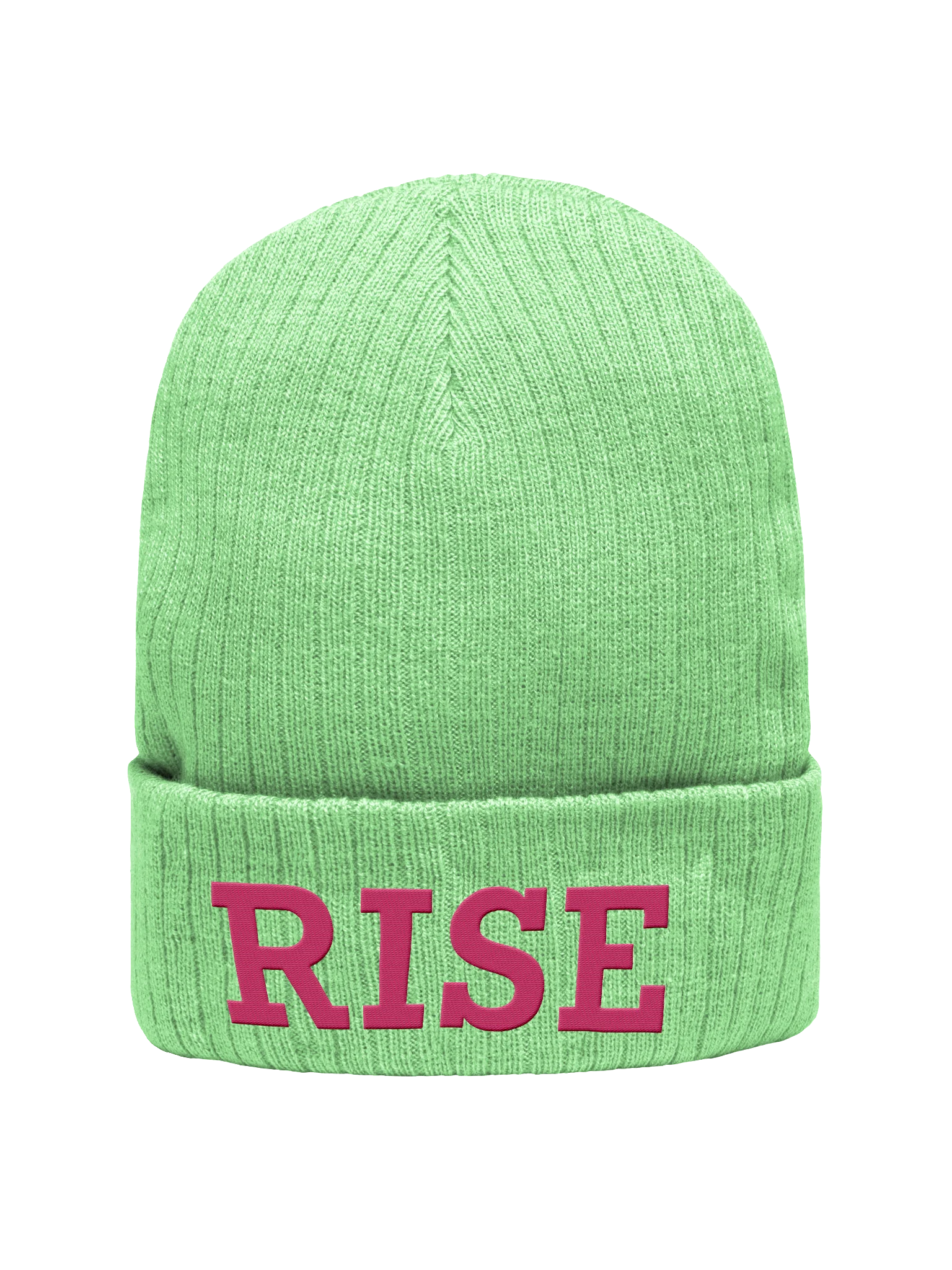 RISE Embroidered Beanie [PINK ver.] product image (1)