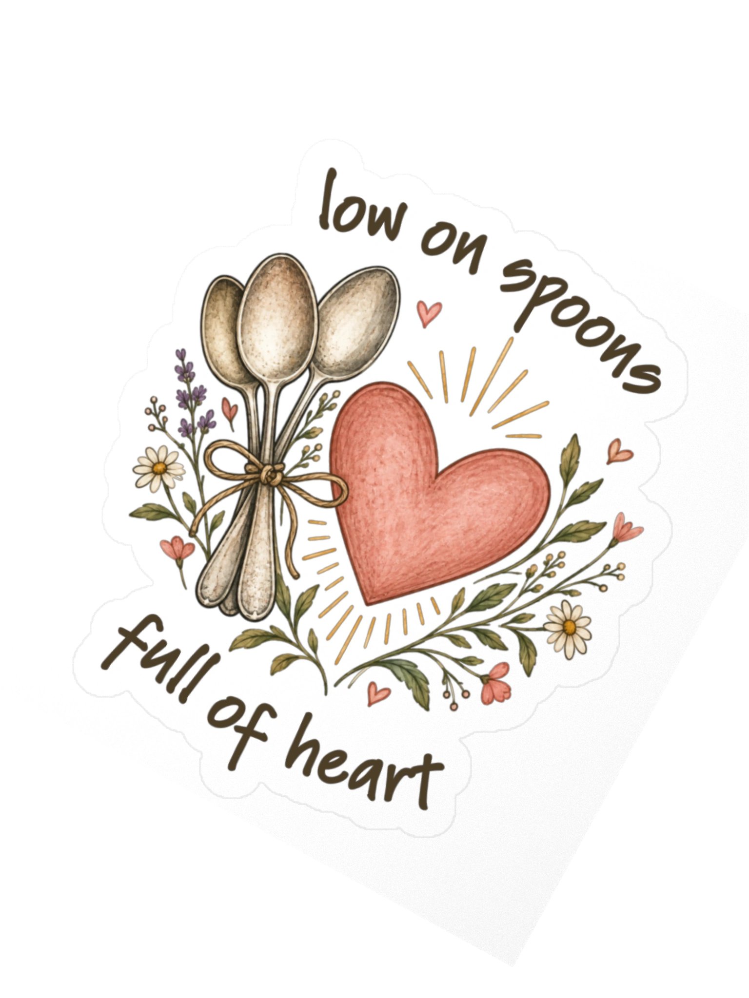 Low on Spoons (Sticker) product image (2)