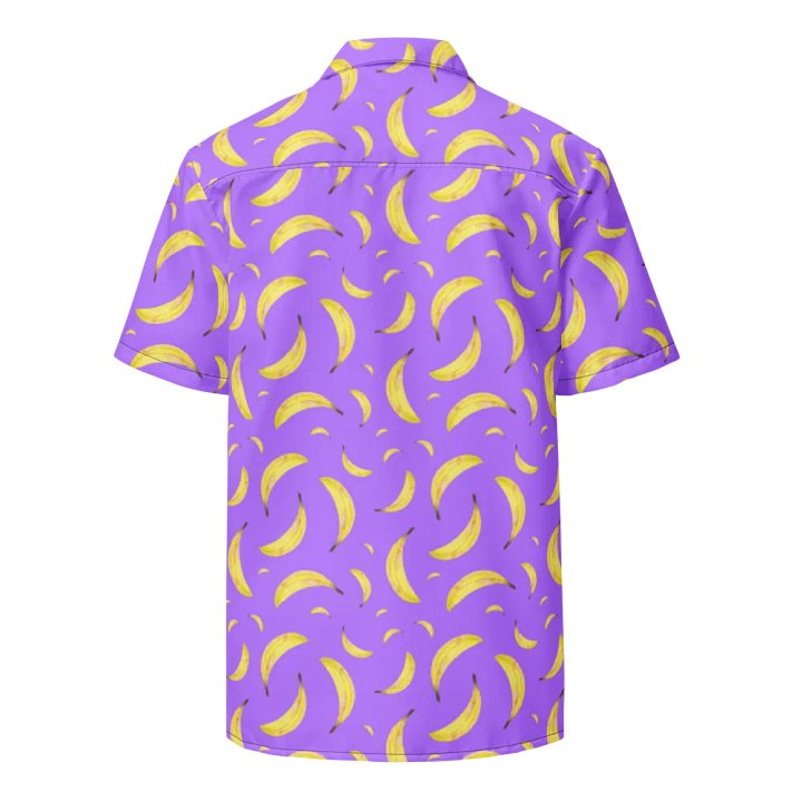 Bananapalooza pattern purple Hawaiian Shirt product image (1)
