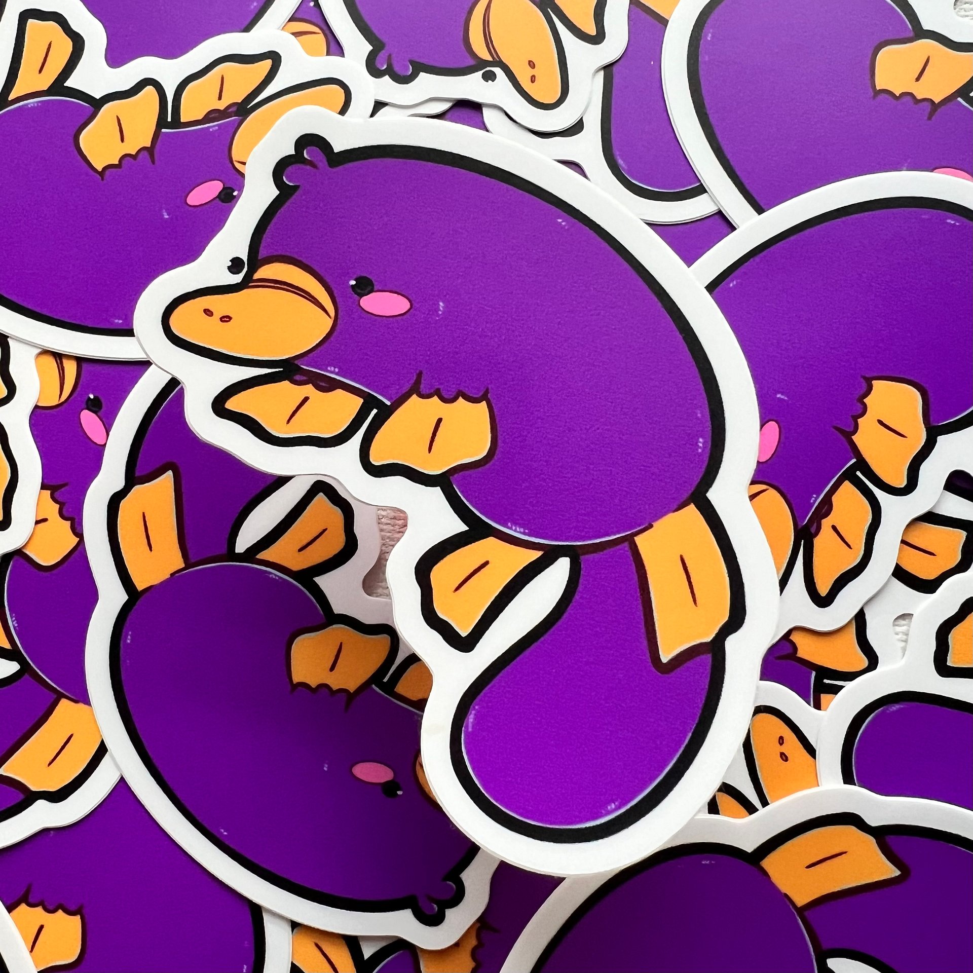 Purple Platypus Sticker product image (2)