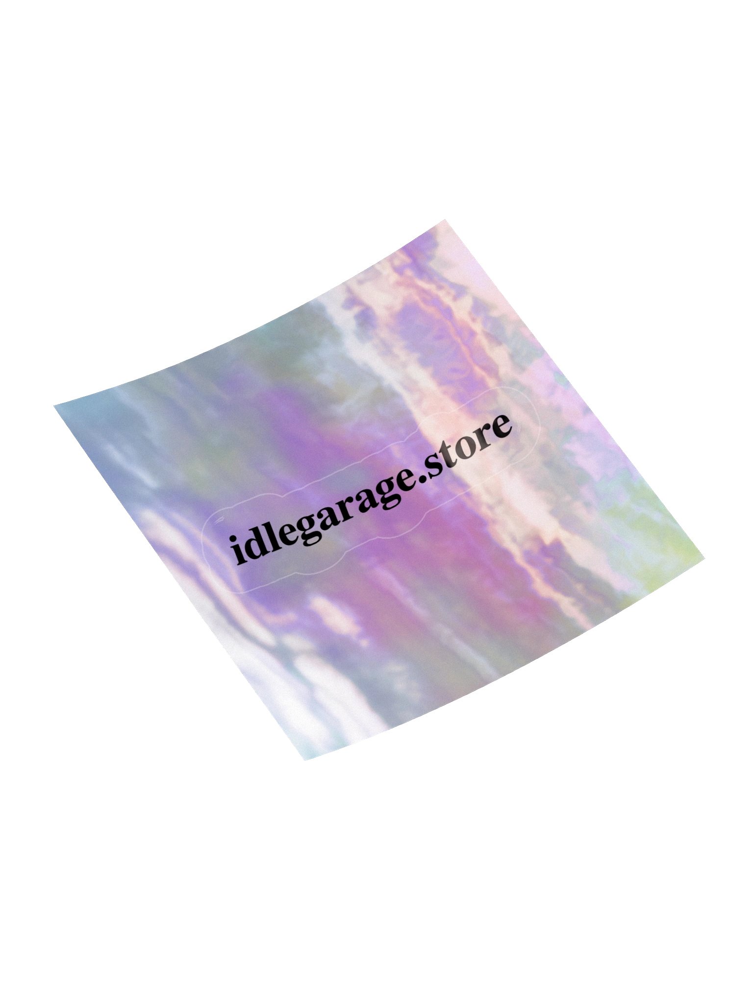 IDLE GARAGE Holographic sticker product image (4)