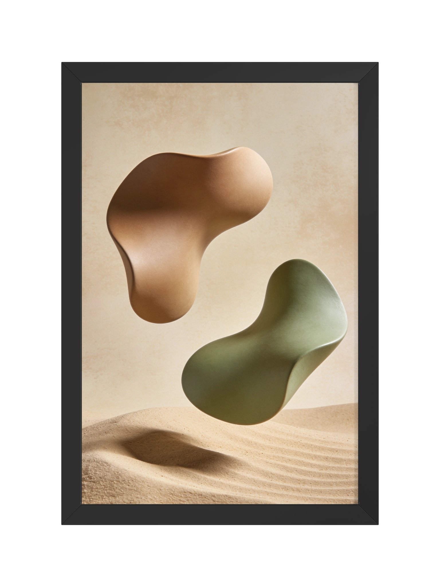 Desert Harmony: Abstract Earth Tones Wall Art- 30×46 cm product image (3)