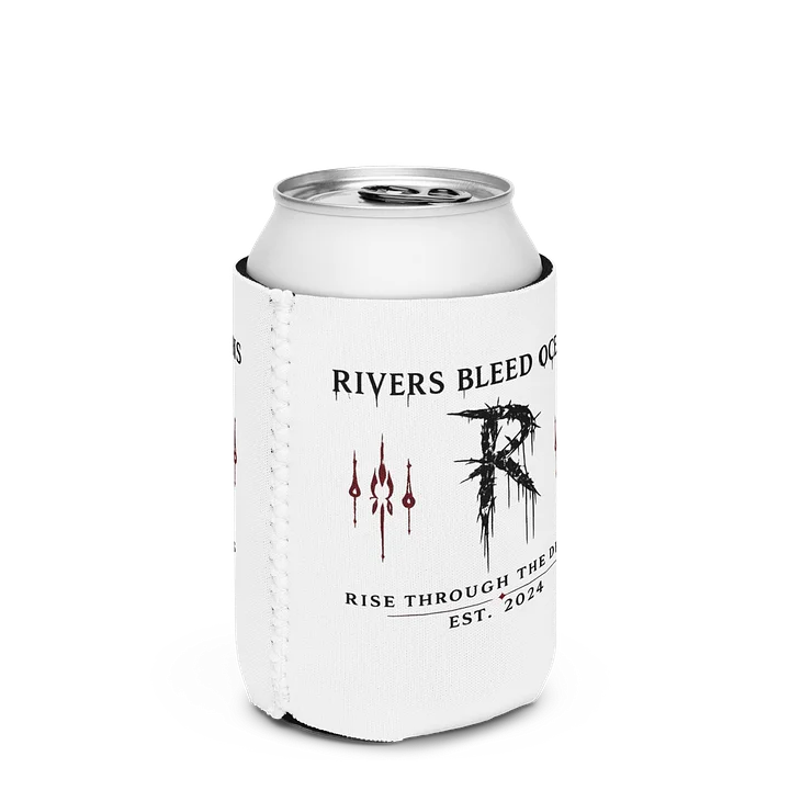 RIVERS BLEED OCEANS Coozie — Est.-White product image (3)