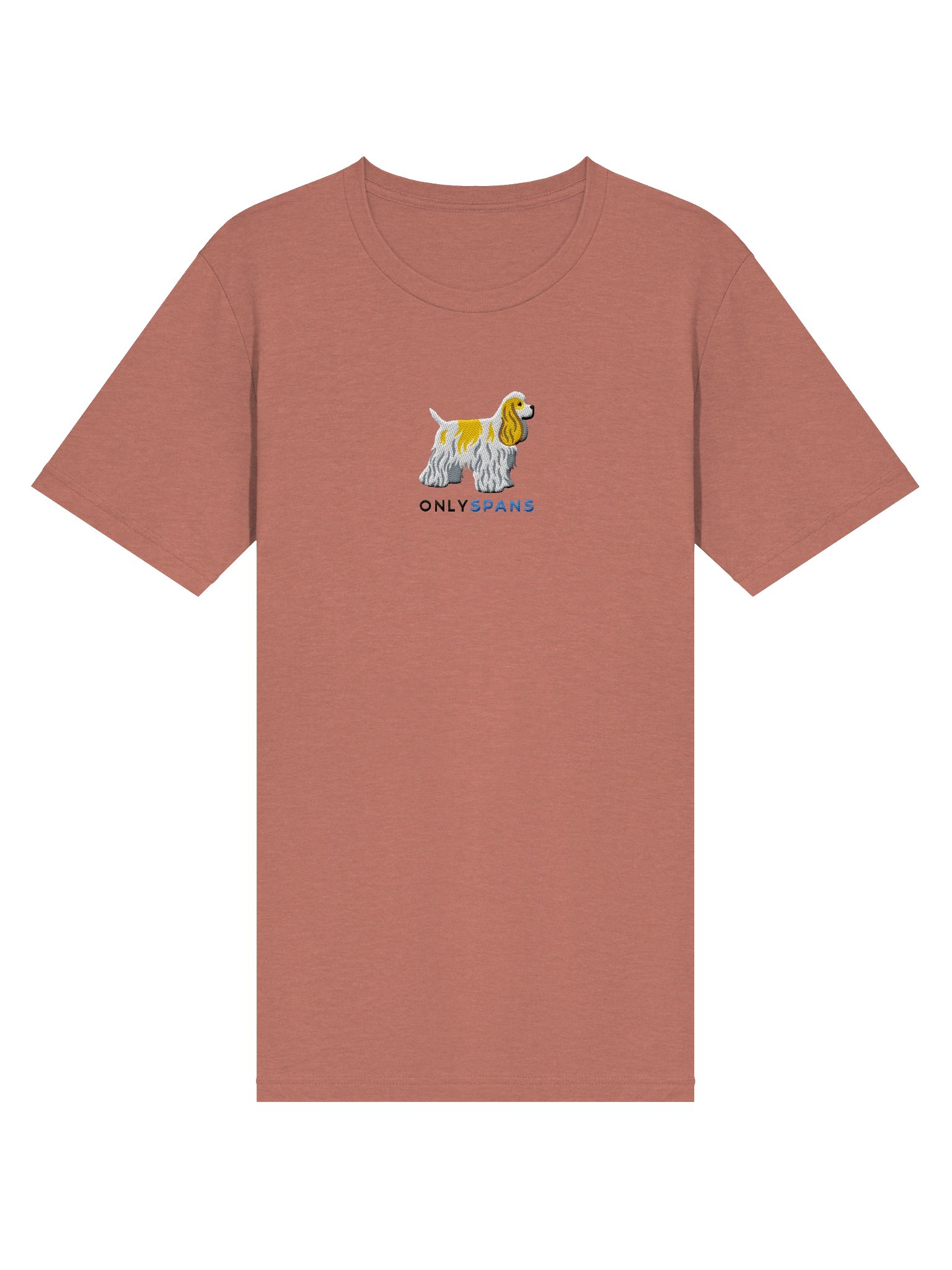 Only Spans T-Shirt(Embroidered) of an American Cocker Spaniel(Lemon & White) product image (14)