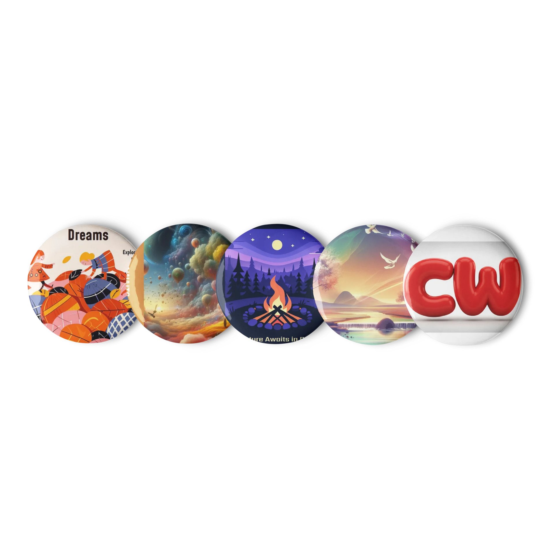 Be a Dreamer Pin Button Set product image (1)