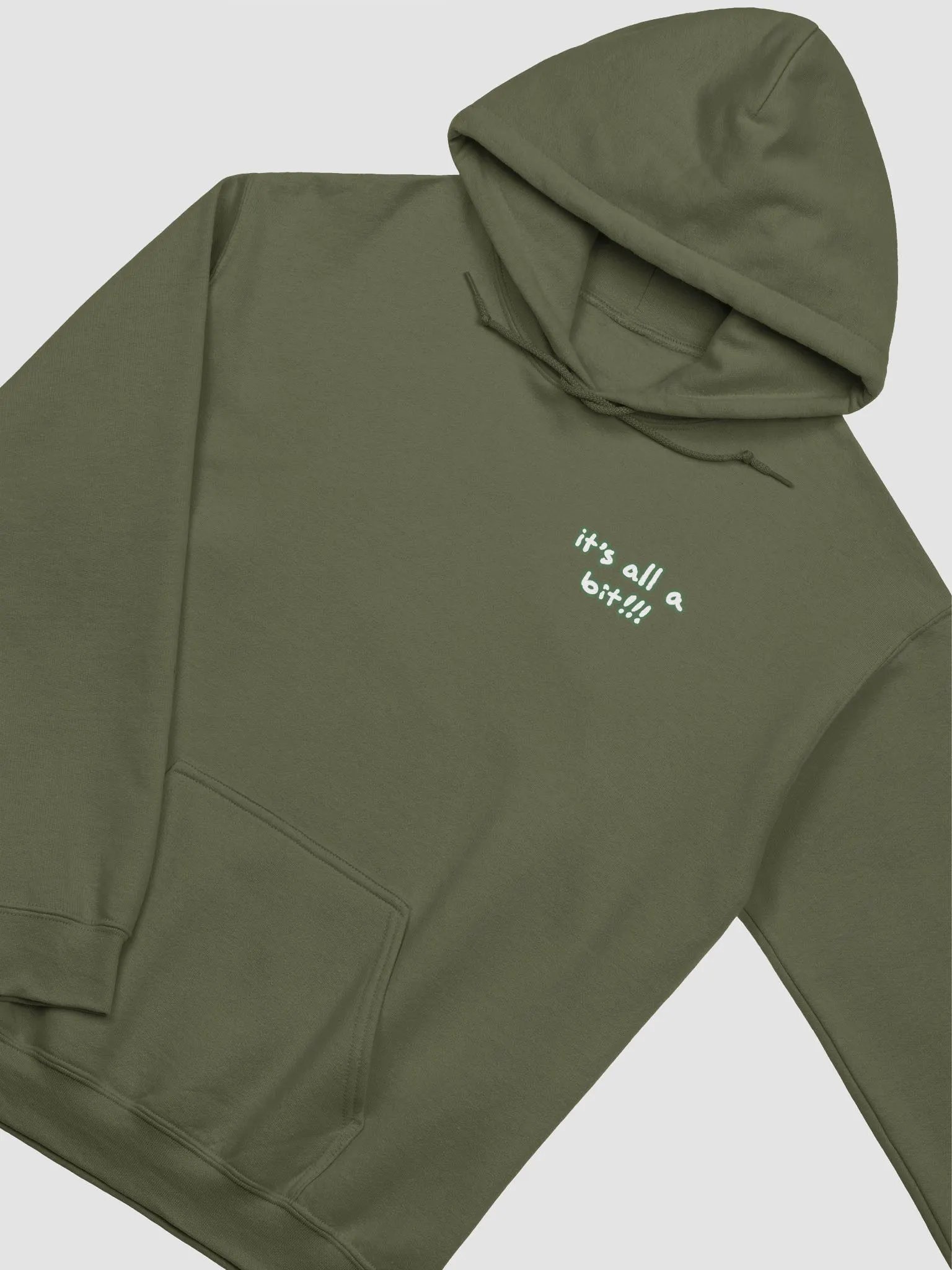 “It’s all a bit!!!” (sm. lined design, #527453) classic hoodie product image (49)