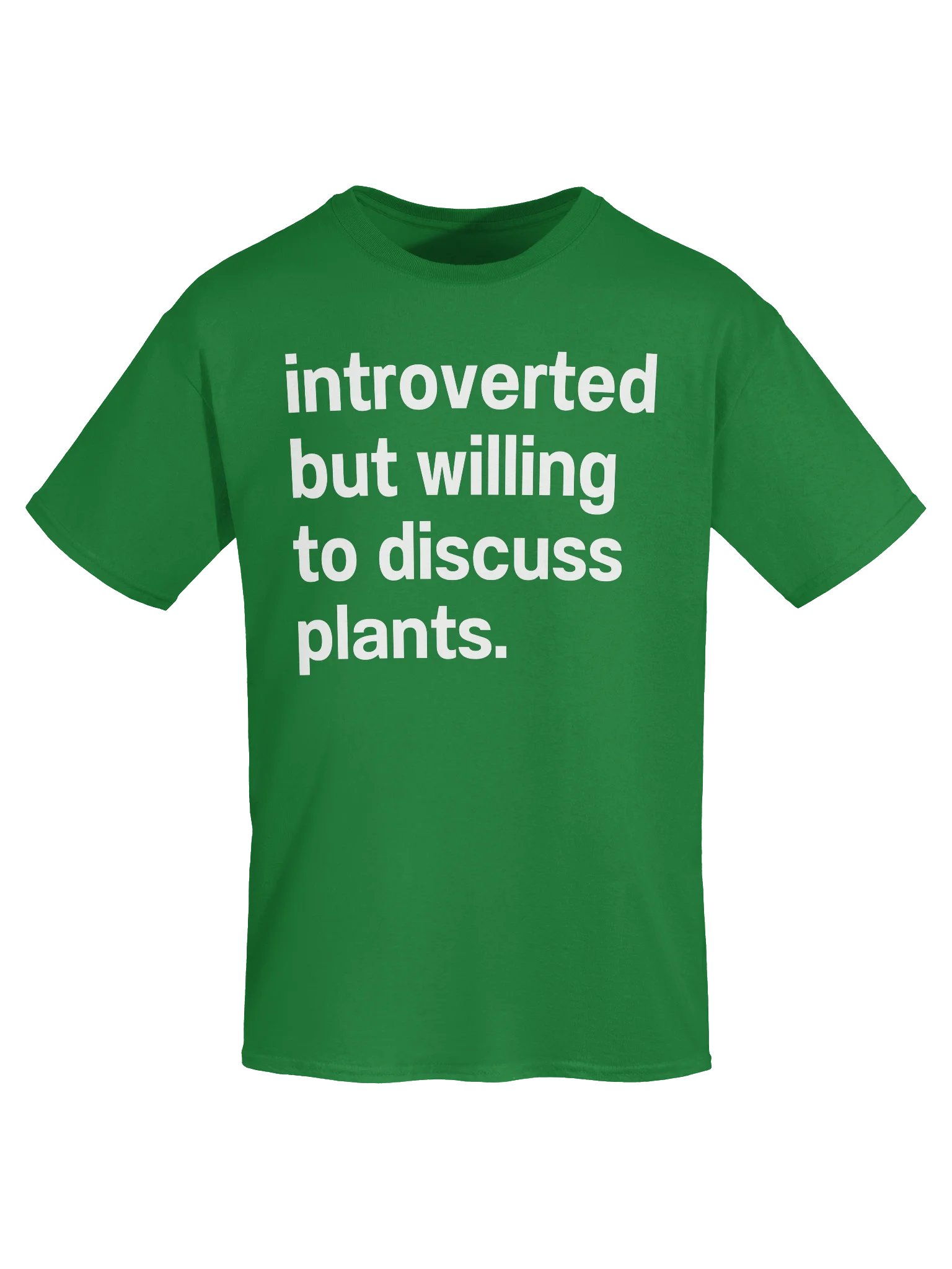introverted but willing to discuss plants. Unisex Shirt product image (45)