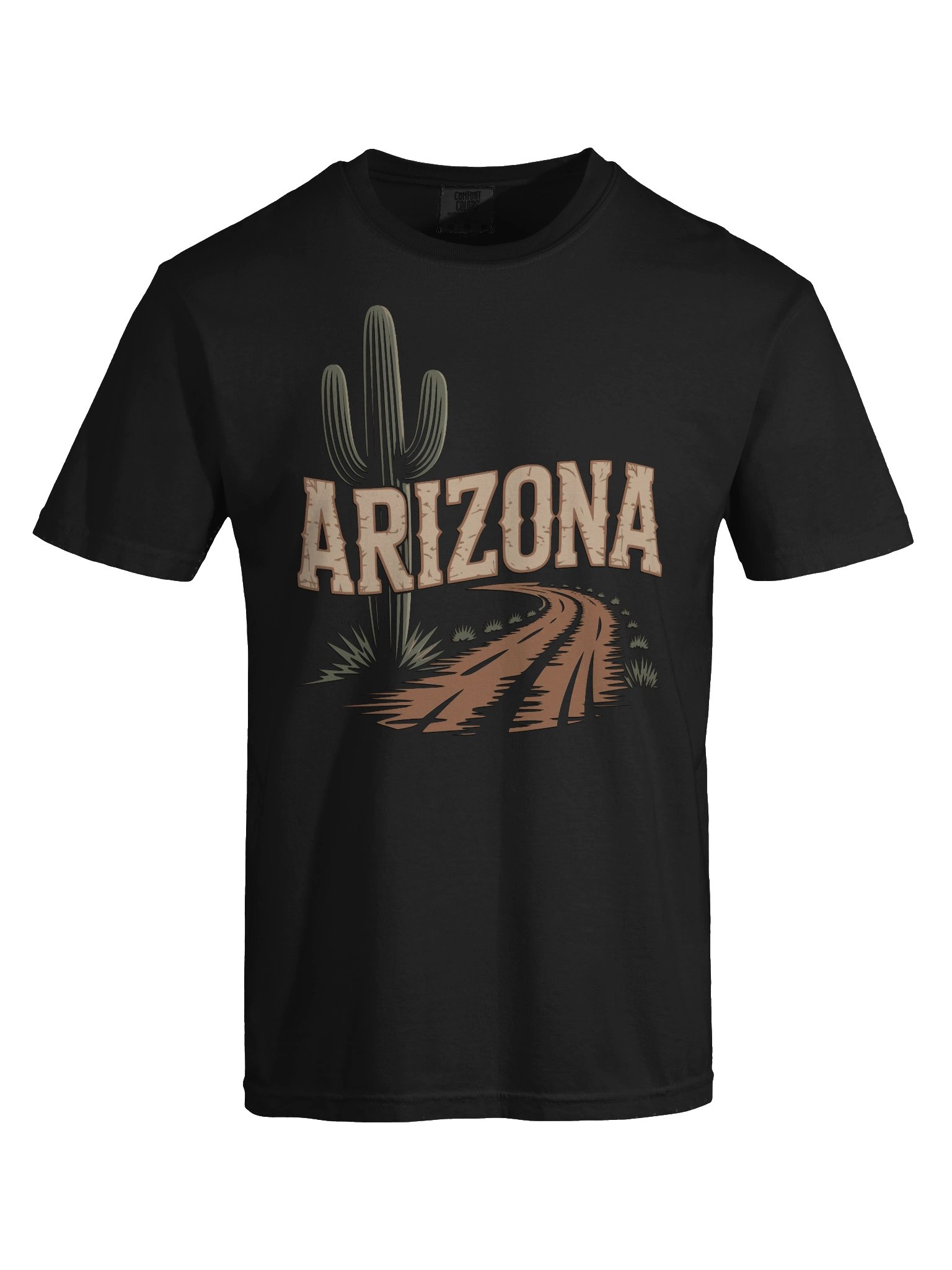 Arizona Desert Road Cactus T-Shirt | Vintage Southwest Travel Tee product image (5)