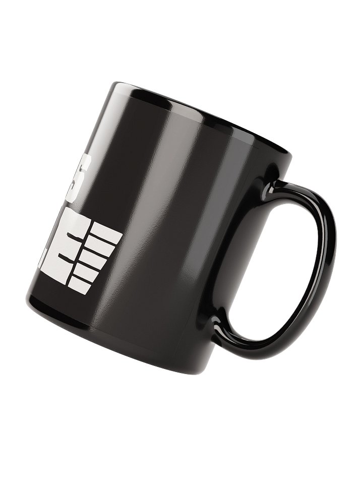 Black Mug with White TMT Banner product image (3)