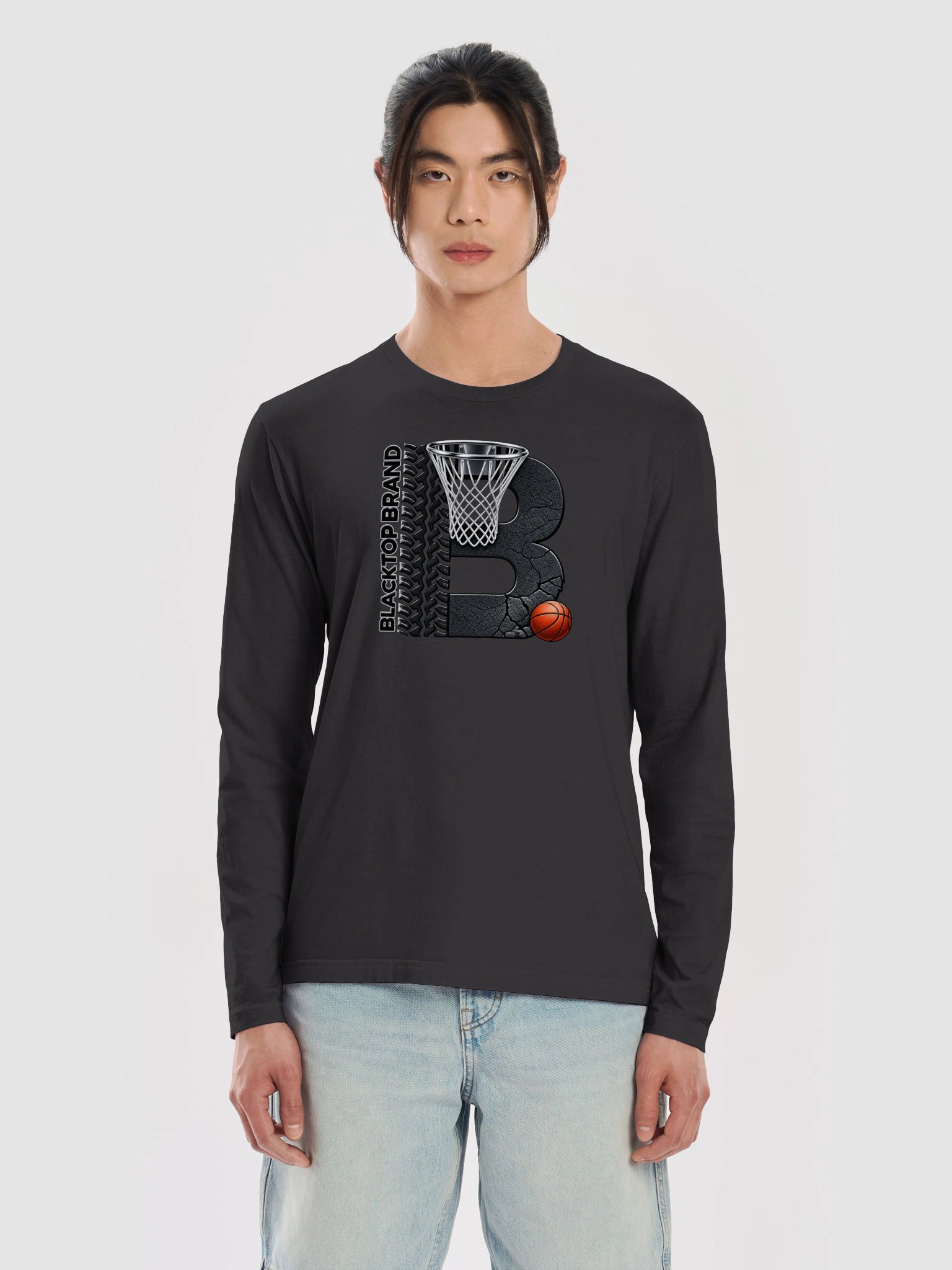 Blacktop Brand Basketball Long Sleeve Tee product image (5)