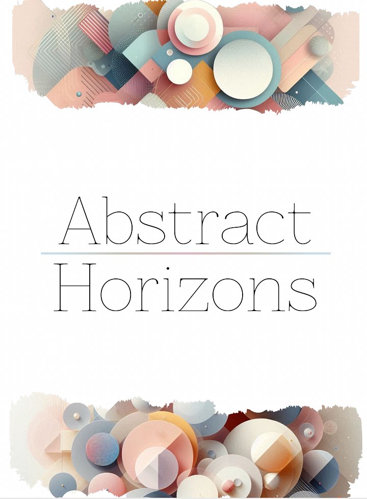 Abstract Horizons - An Undated Yearly Planner - 8.5x11 - Printable product image (1)