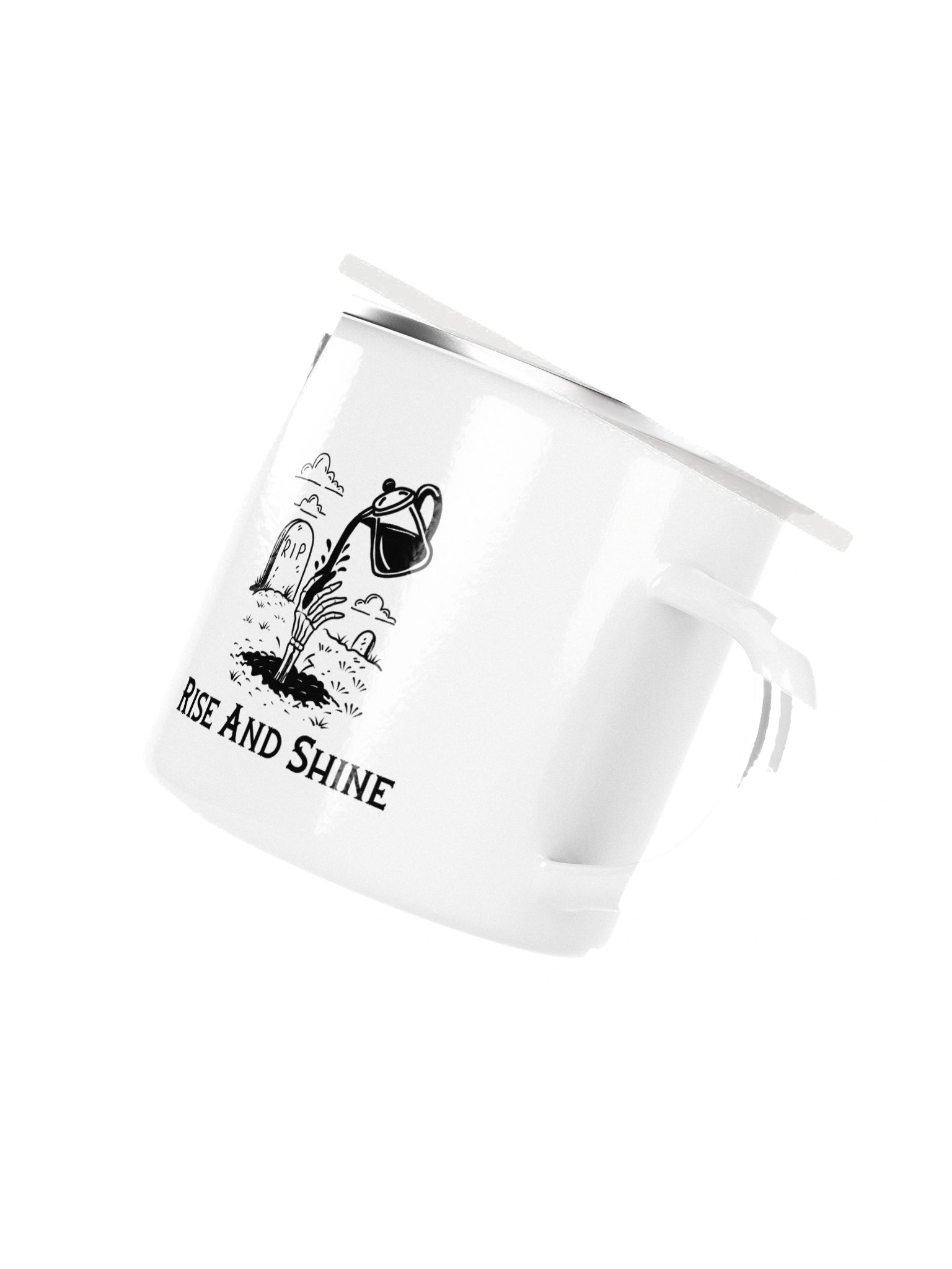 Rise and Shine Enamel Coffee Cup product image (3)