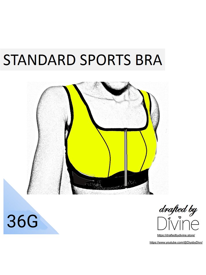 36G Standard Sports Bra Pattern product image (1)