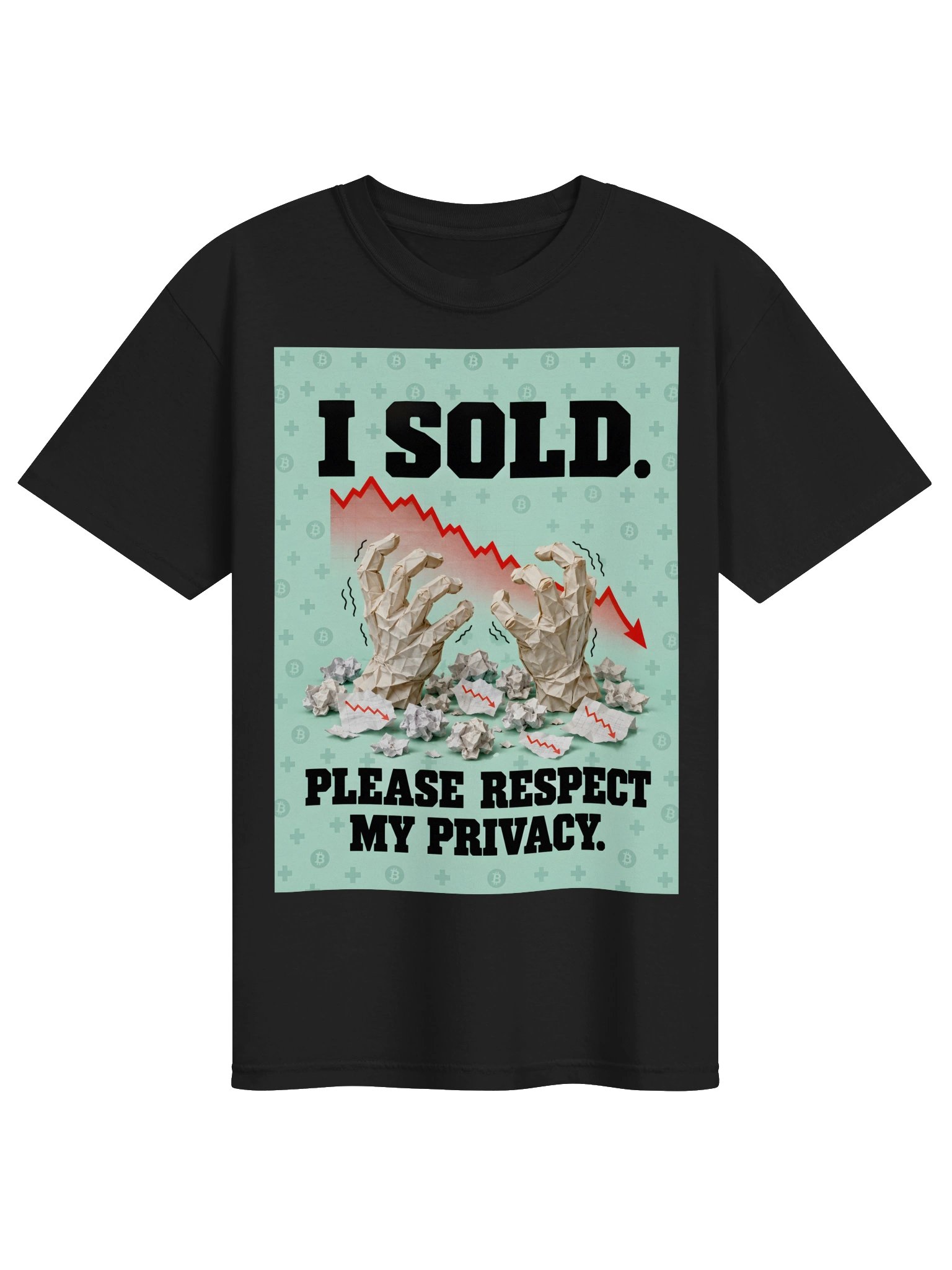 Paper Hands - I Sold — Bitcoin Halloween Statement Tee product image (1)