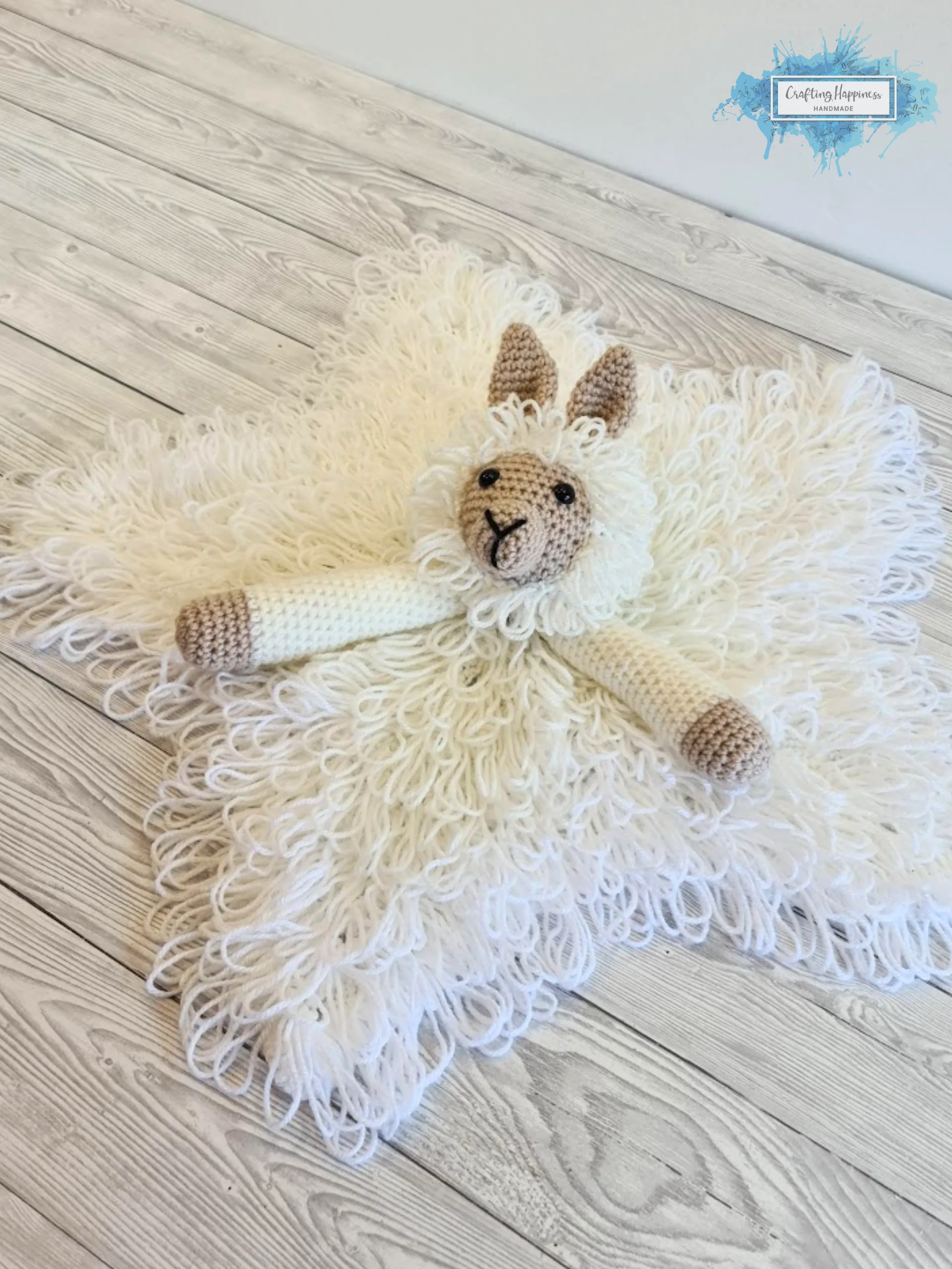 Llama Lovey Crochet Pattern - Lola & Luis Security Blanket PDF Pattern - Crafting Happiness product image (3)