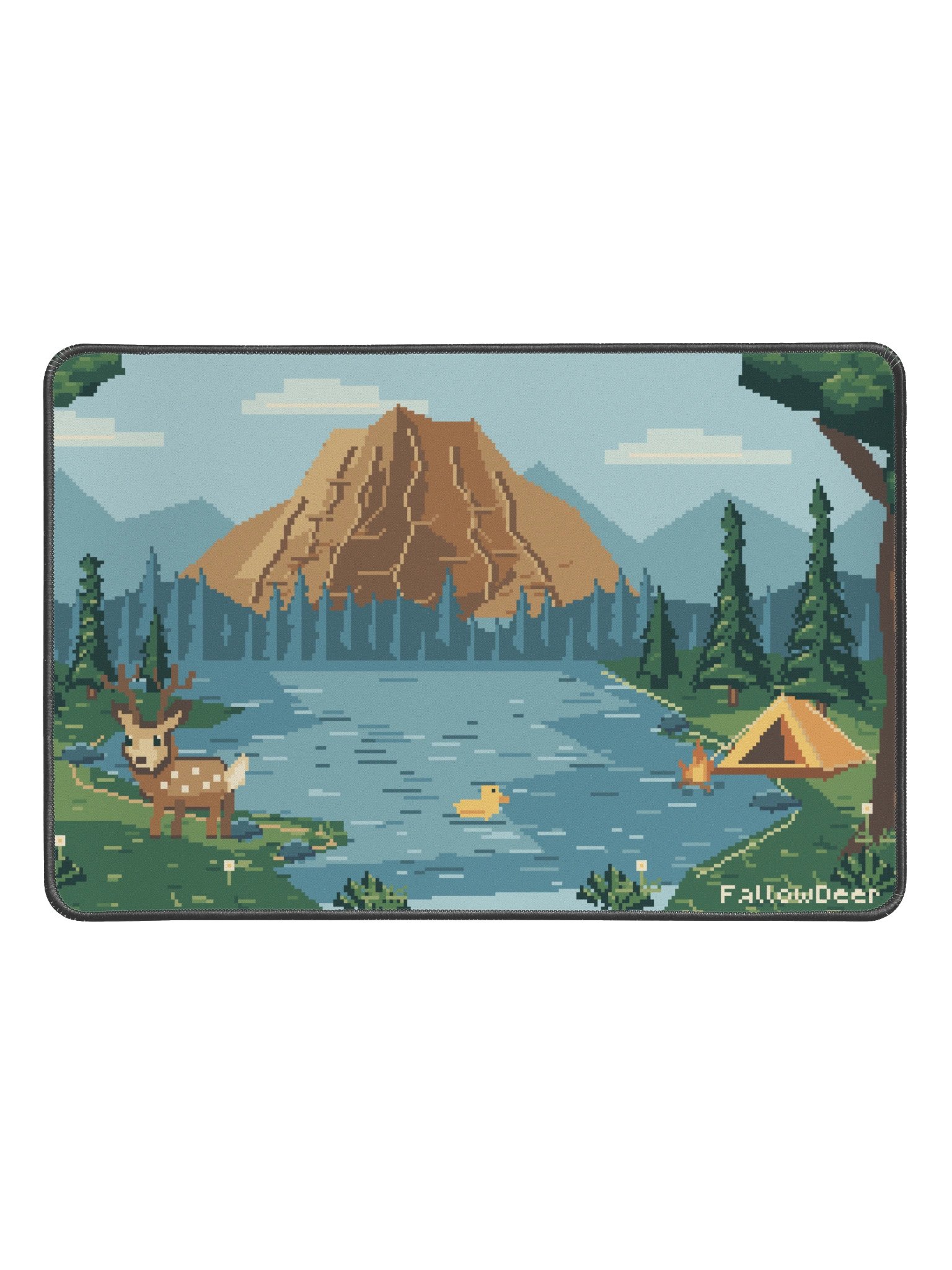 Pixel Camp Desk Mat product image (1)