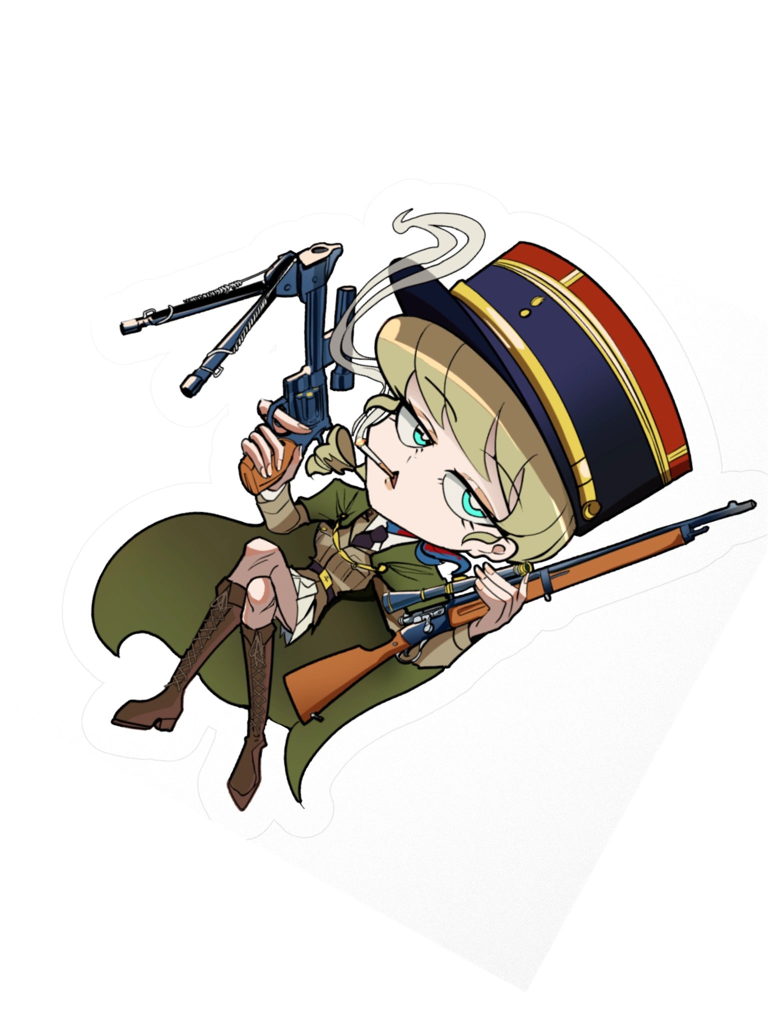 Capitaine Yvette de Castelnau STICKER product image (2)