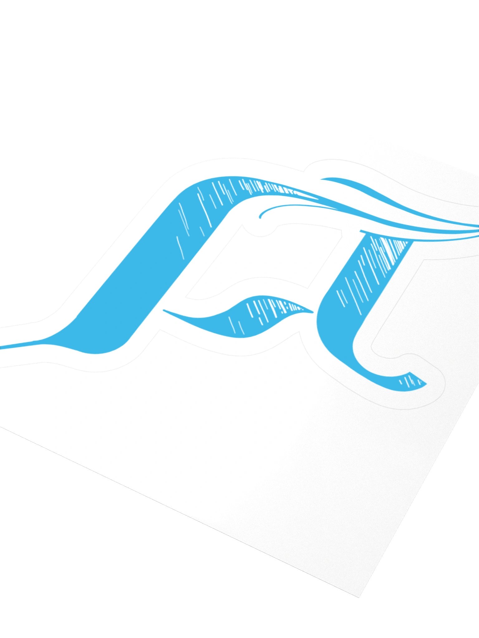 Big D blue sticker product image (3)