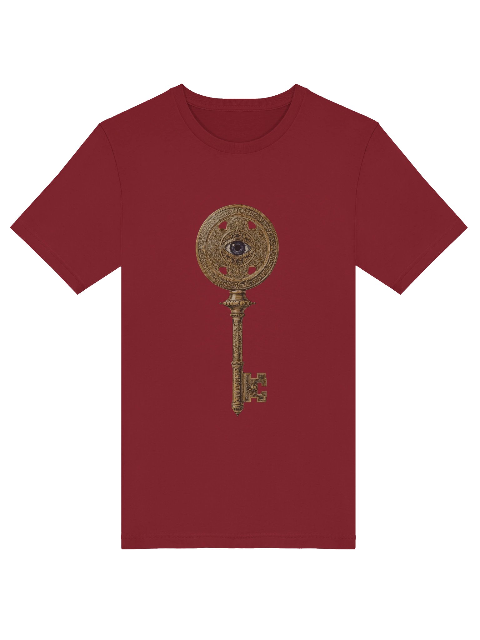 The Gatekeeper’s Key Classic T-Shirt – Front & Back Print | Cardinal | Bella+Canvas 3001 product image (5)
