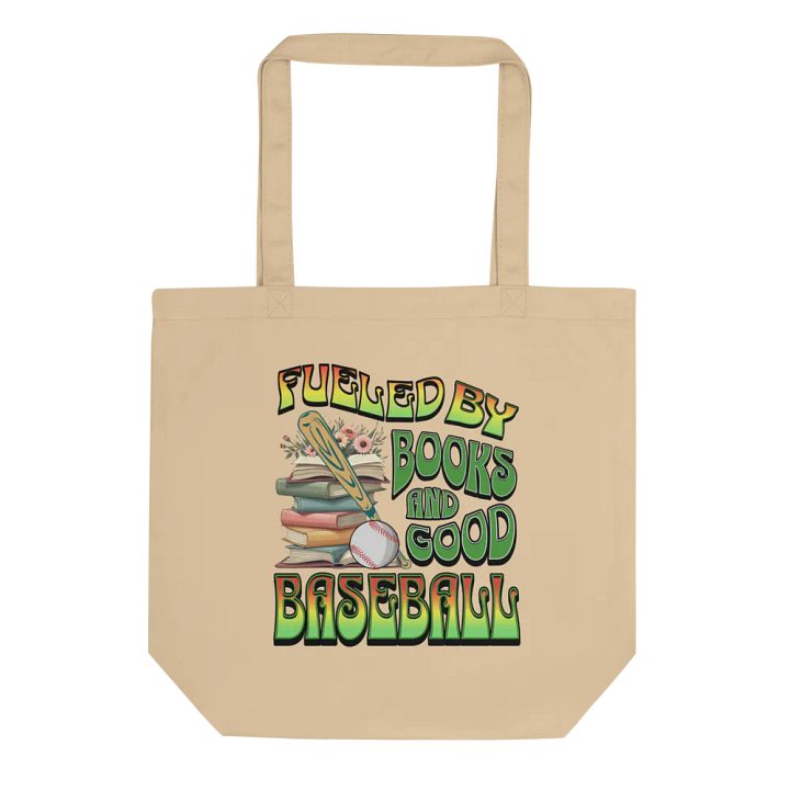 Fueled By Books And Good Baseball Bookworm's Ballgame Tote product image (1)