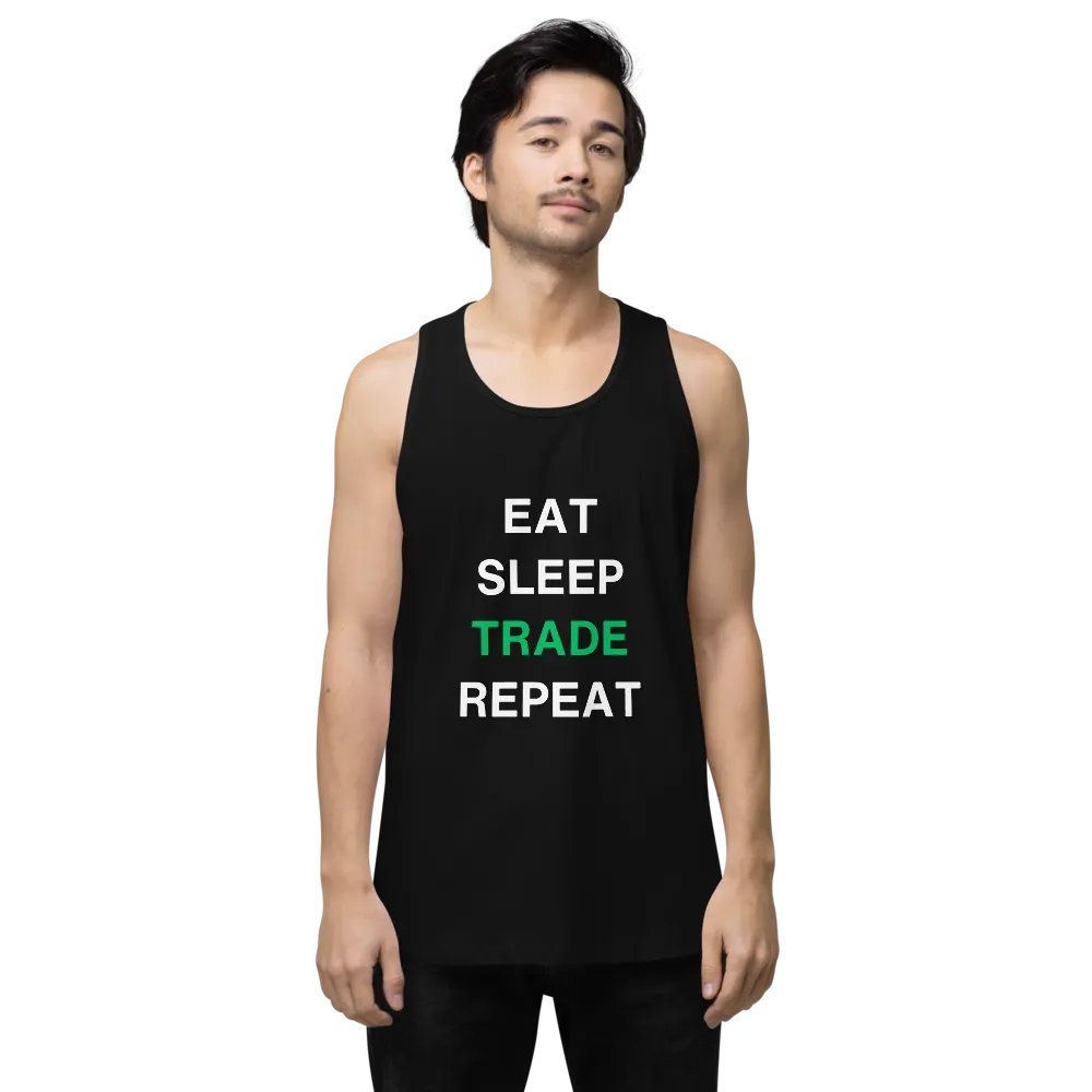 Eat, Sleep, Trade, Repeat All-Day Comfort Tank Top product image (1)