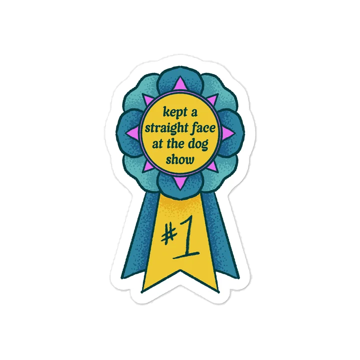 Rosette Series: Straight Face Sticker product image (1)