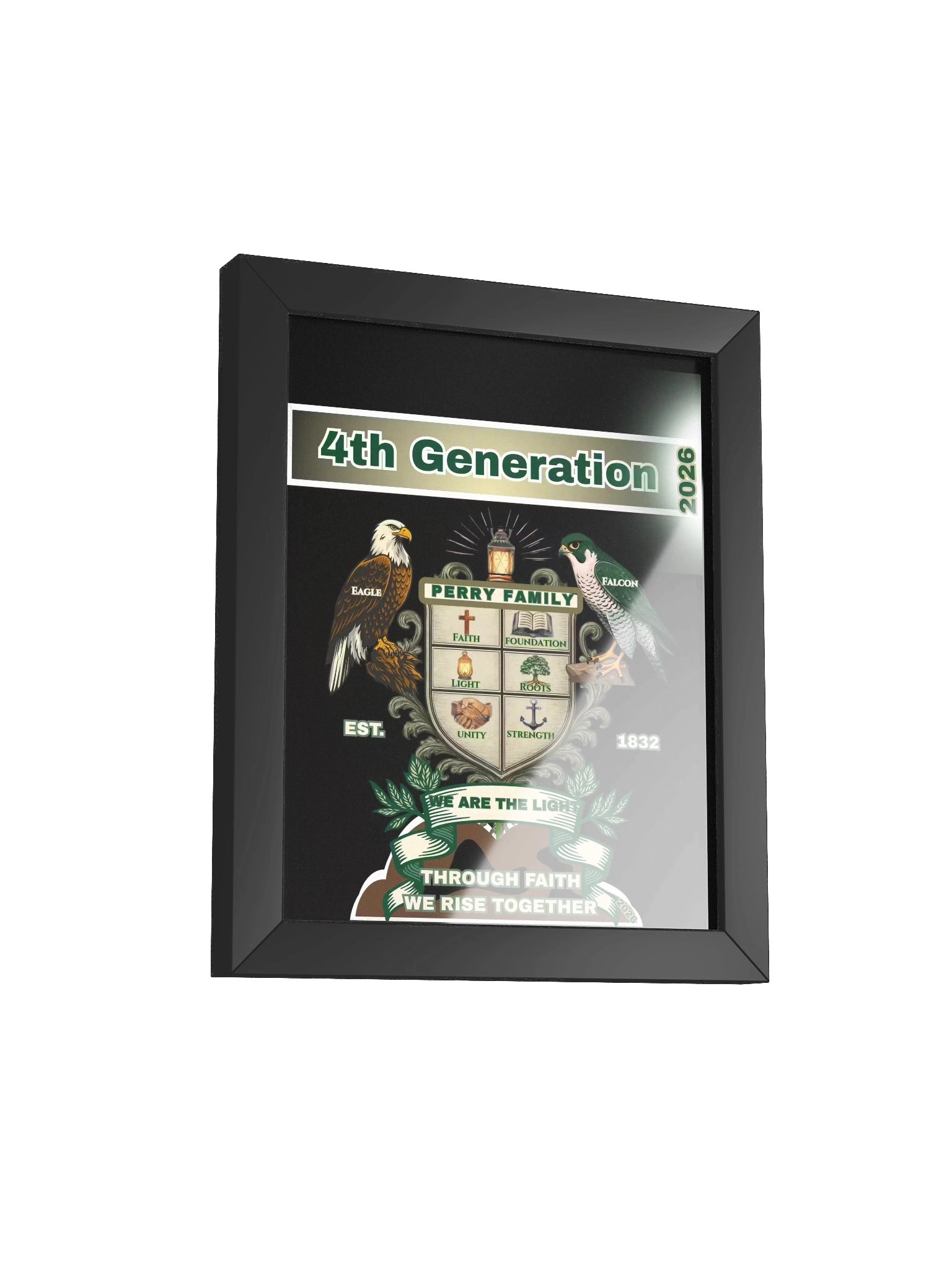 4th Generation Perry Family Reunion 2026 Framed Poster – 8" x 10" Legacy Edition product image (2)