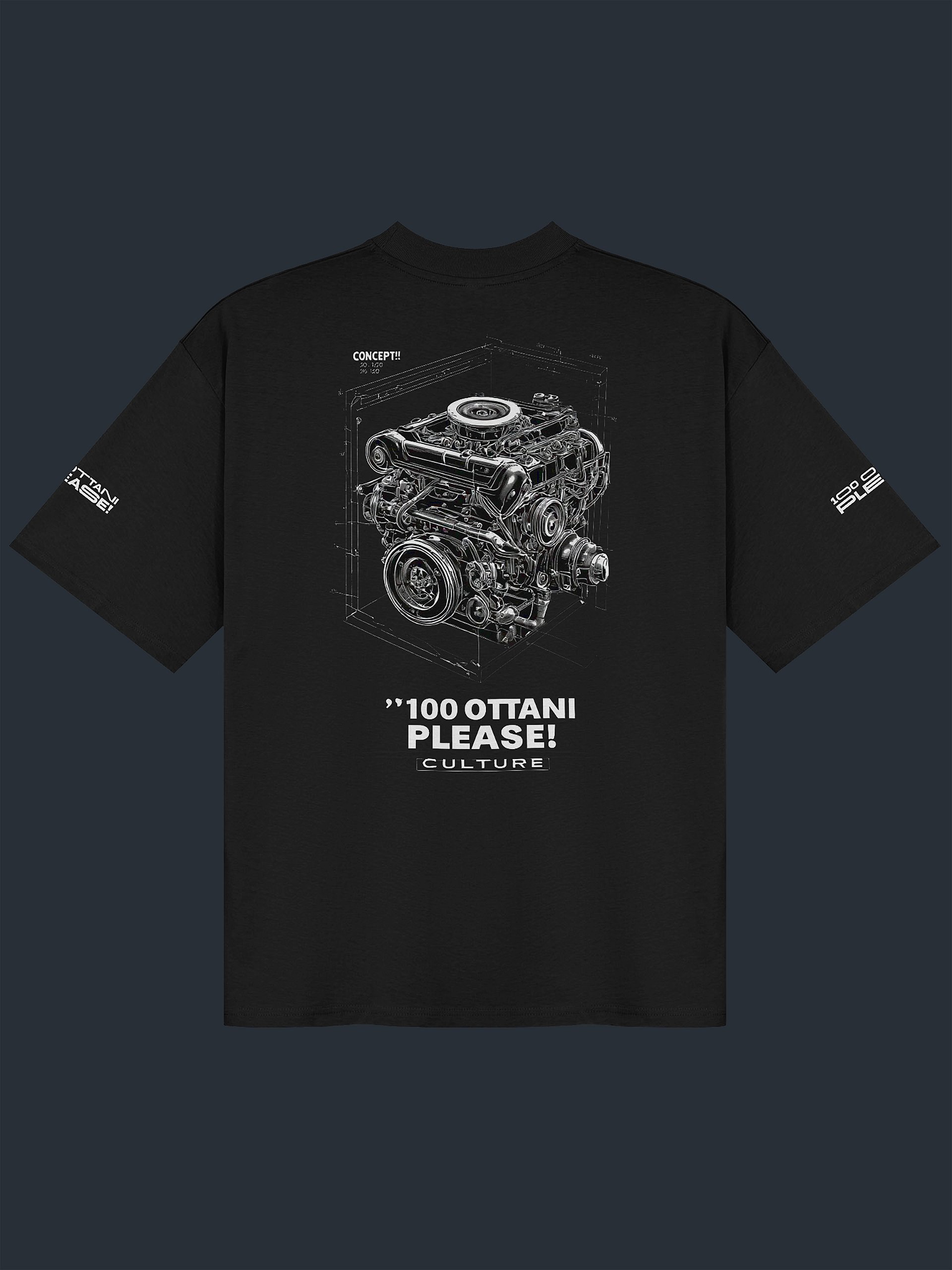 100 Ottani Please!™ Oversized Unisex Racing Streetwear Graphic T-Shirt | Finish Line Edition product image (1)