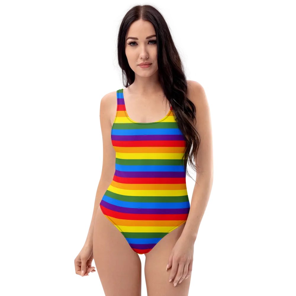 Vibrant Stripes All-Over Swimsuit product image (1)