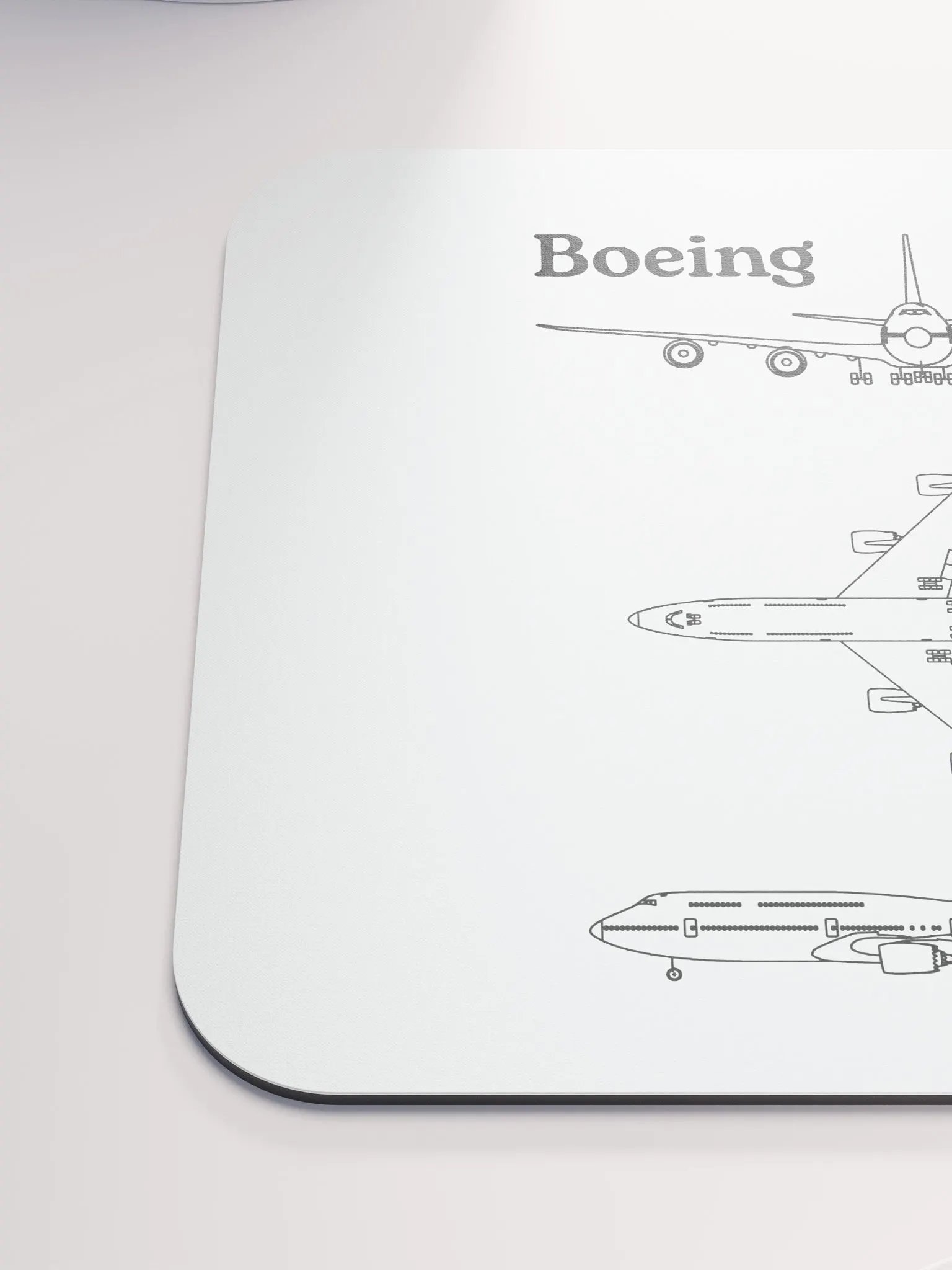 Boeing 747-8 Blueprint Mouse Pad product image (4)