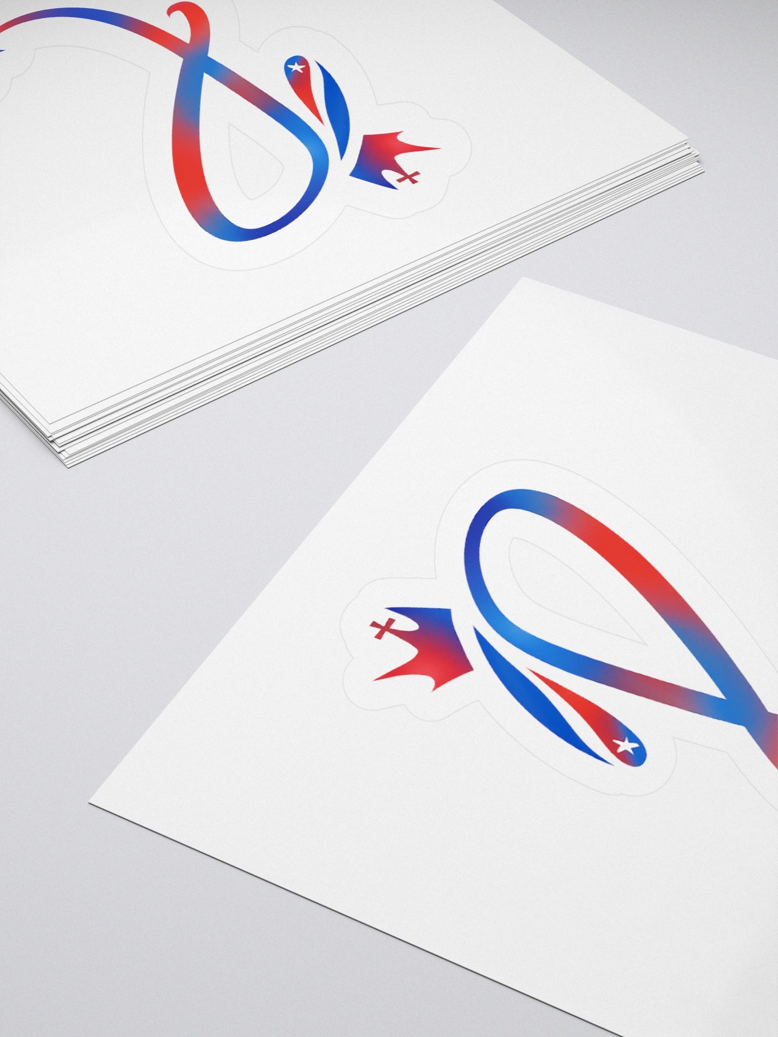 Red, White & Blue Crown Star Sticker product image (14)