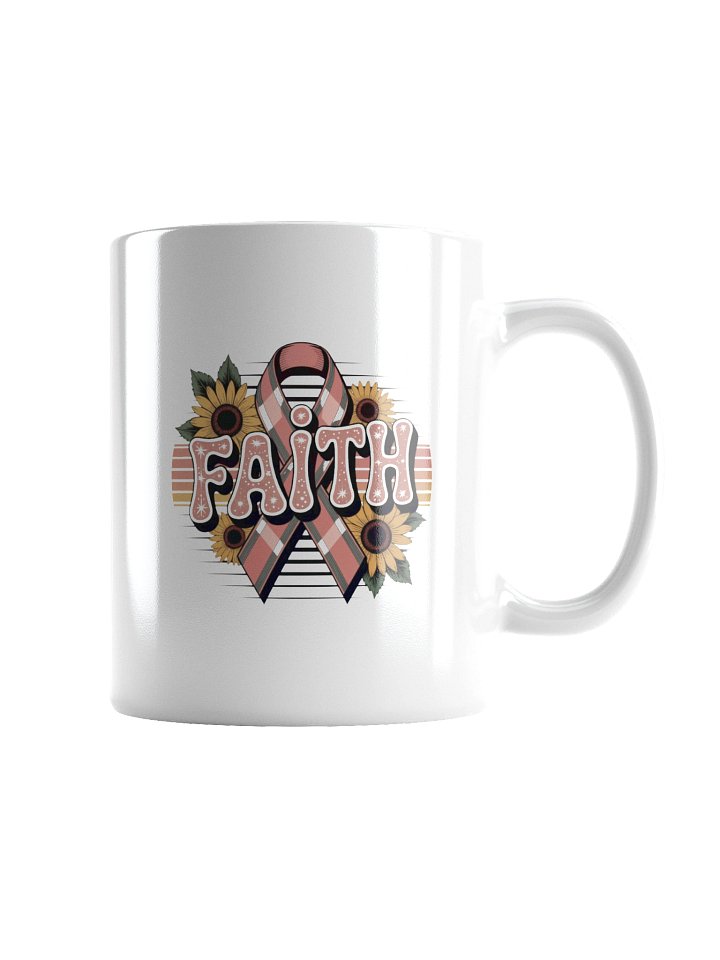 Sunflower Faith Breast Cancer Awareness Mug product image (5)
