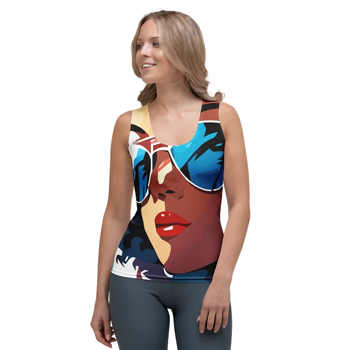 Caribbean Apples - Cool Caribbean Summer Retro | Form-Fitting Women's Tank Top product image (2)