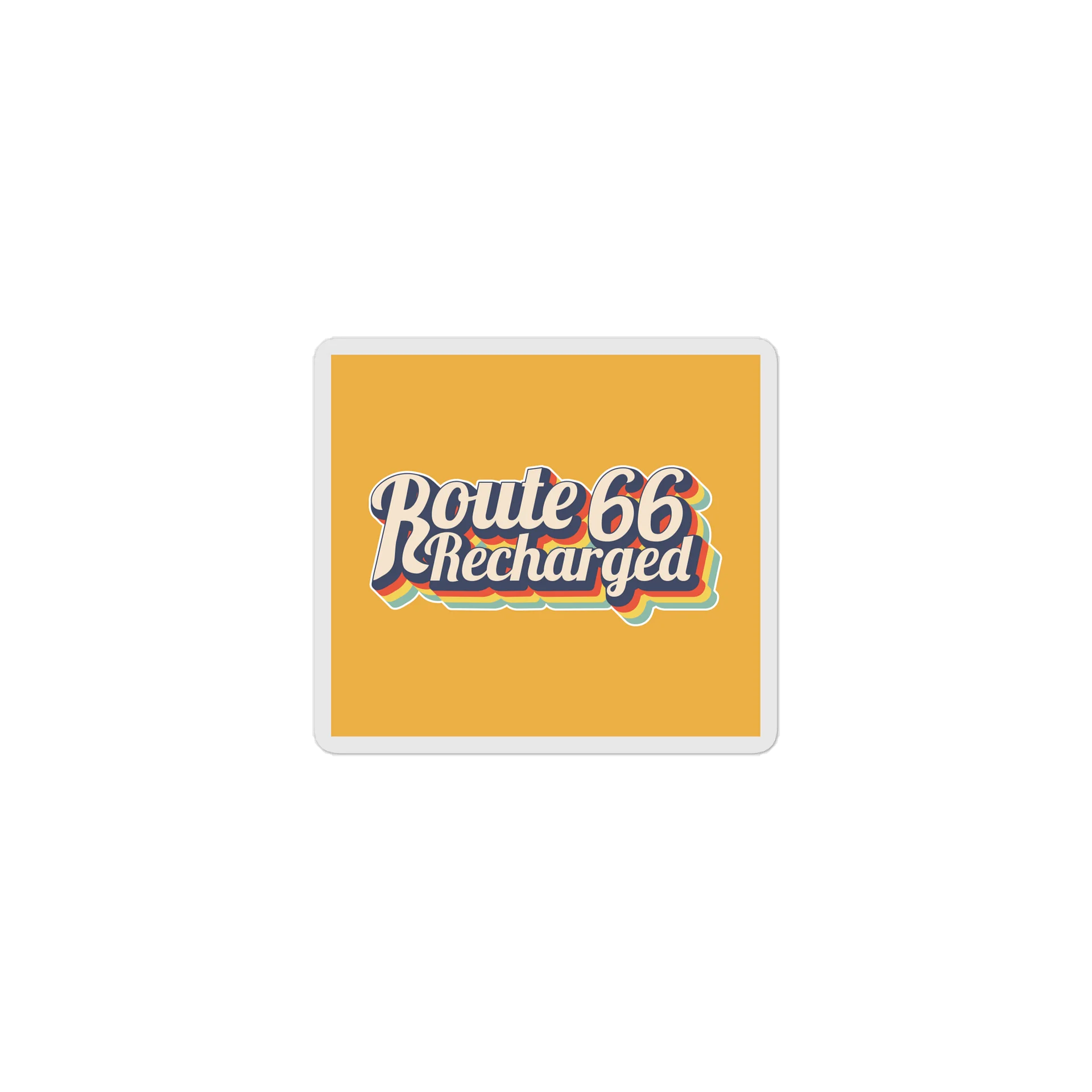 Route 66 Recharged / 1970's / Decades Art (Sticker) product image (1)