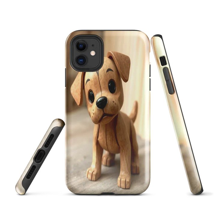 Artisan Wooden Puppy Figurine product image (1)