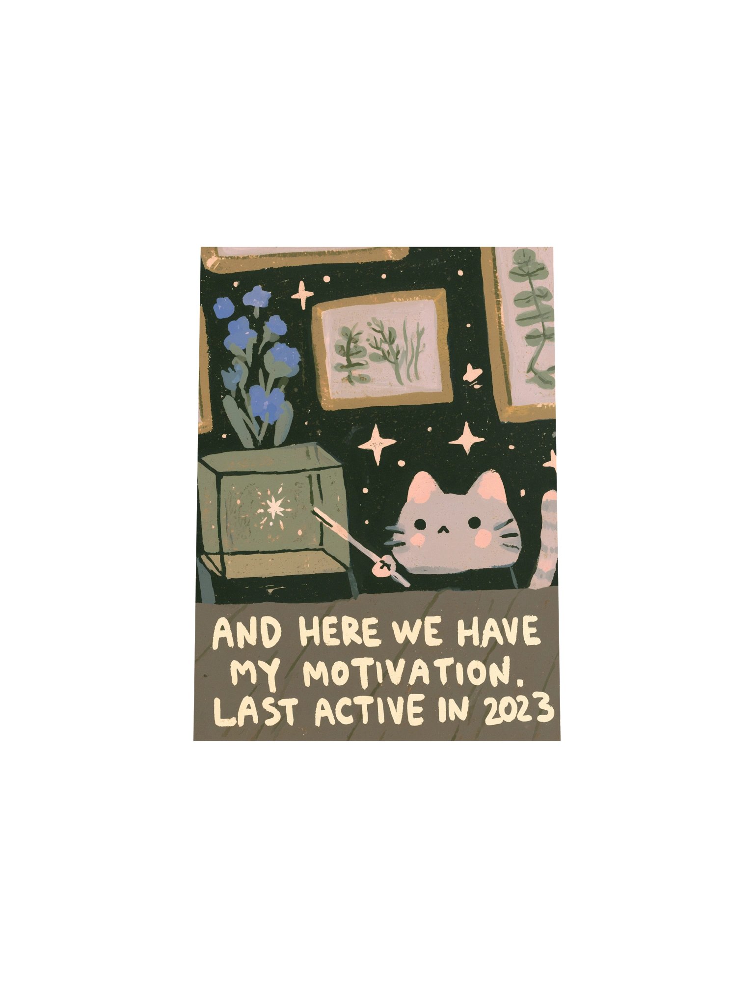 Starry Cat Motivation Poster product image (21)