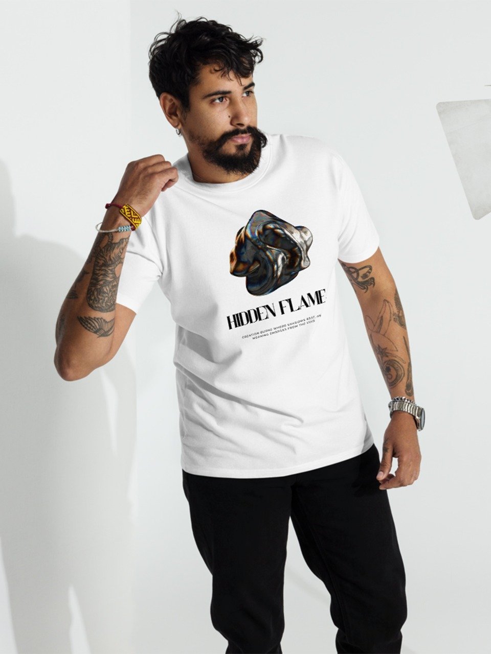 Hidden Flame Men’s Premium Heavyweight Tee by Cotton Heritage MC1086 product image (6)